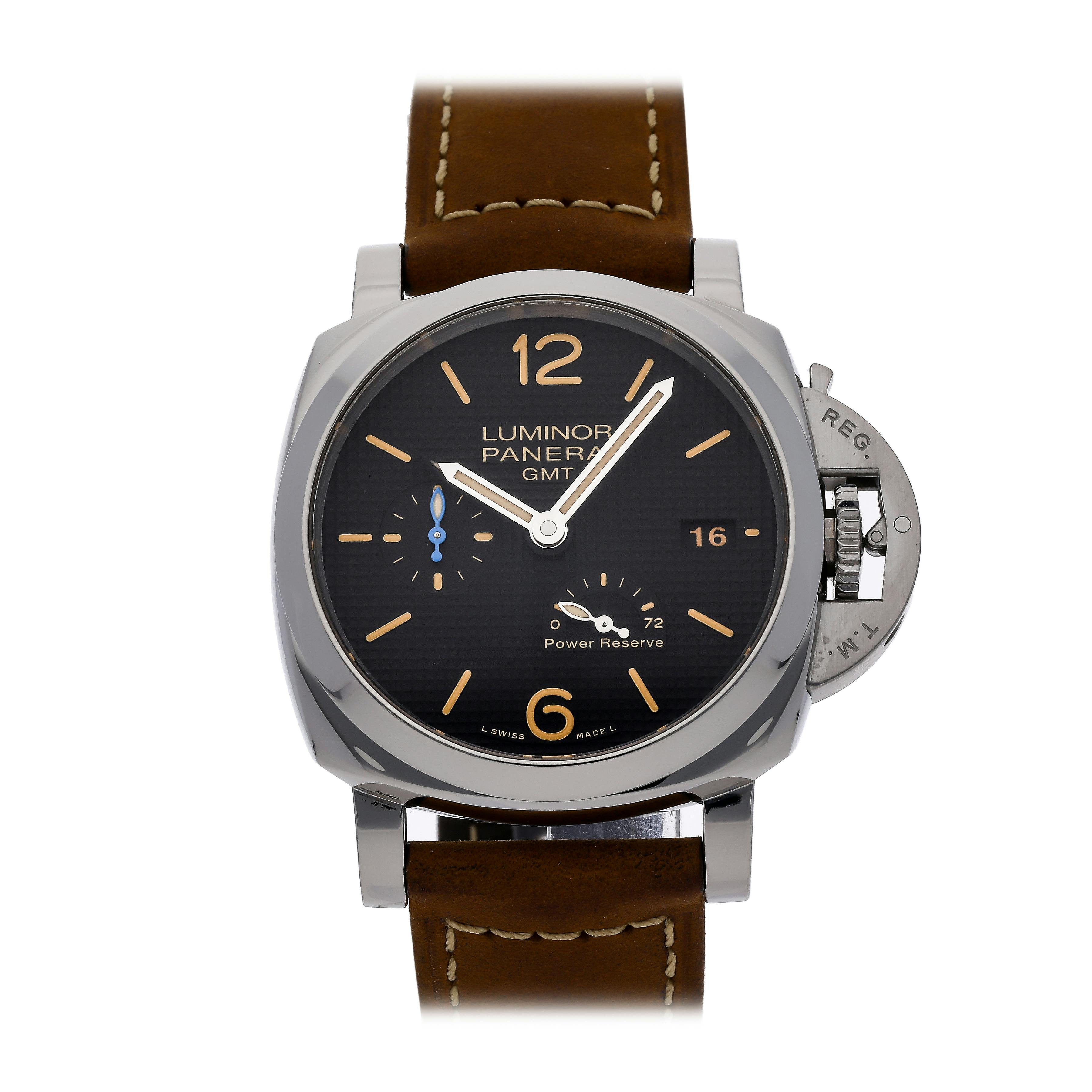 Pre Owned Panerai Luminor 1950 3 Days GMT Power Reserve PAM 1537