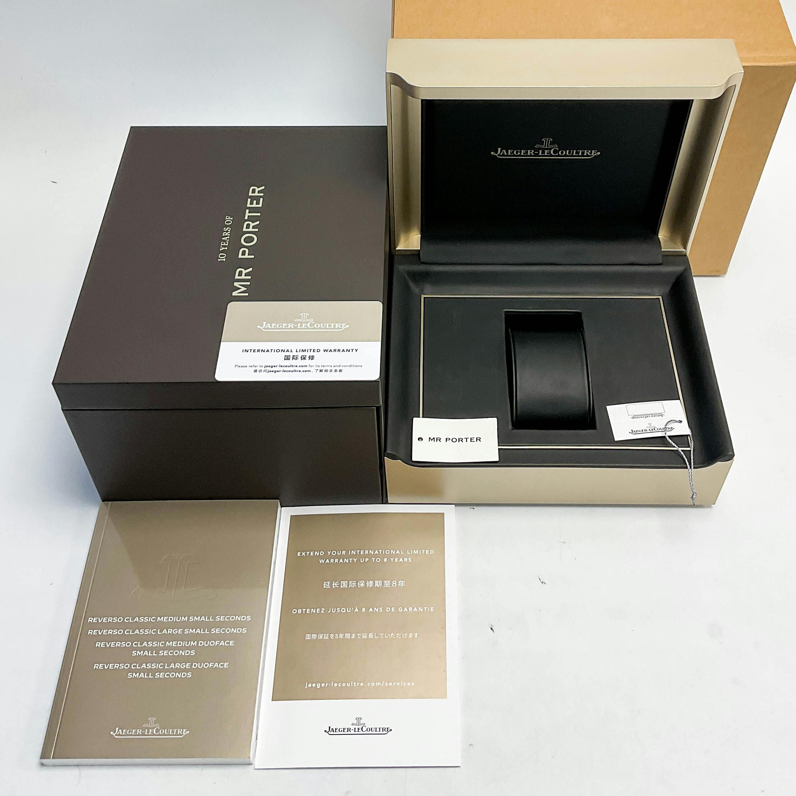 Pre Owned Jaeger LeCoultre Mr Porter Reverso Classic Paris Limited