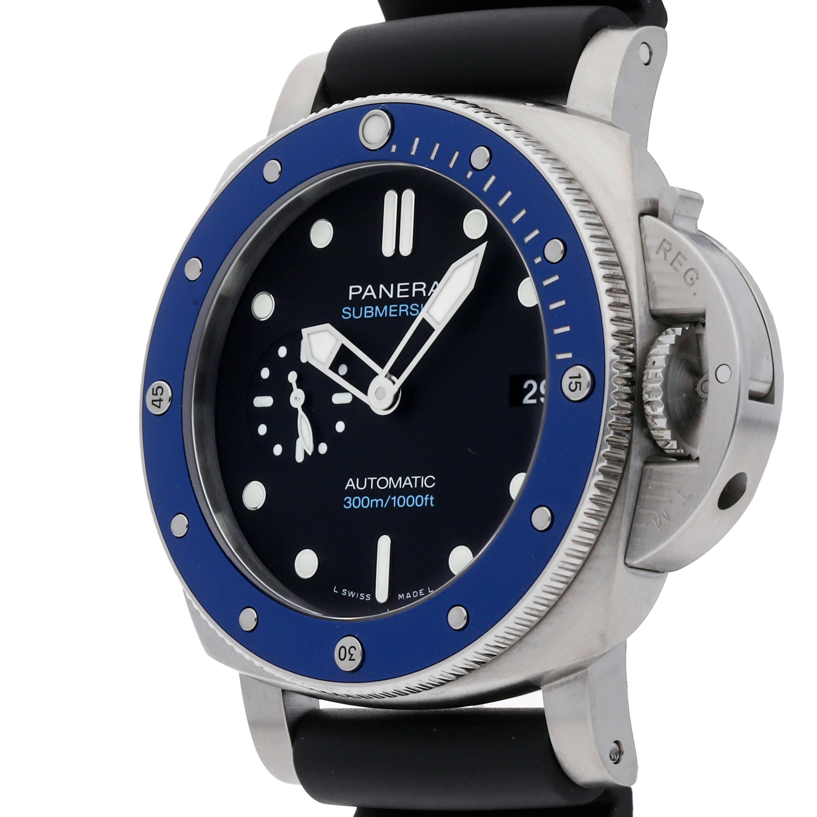 Pre Owned Panerai Submersible Azzurro Limited Edition PAM 1209