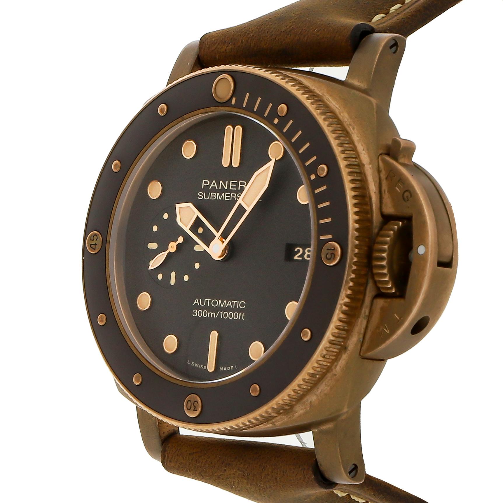 Pre Owned Panerai Submersible Bronzo PAM 968 Govberg Jewelers