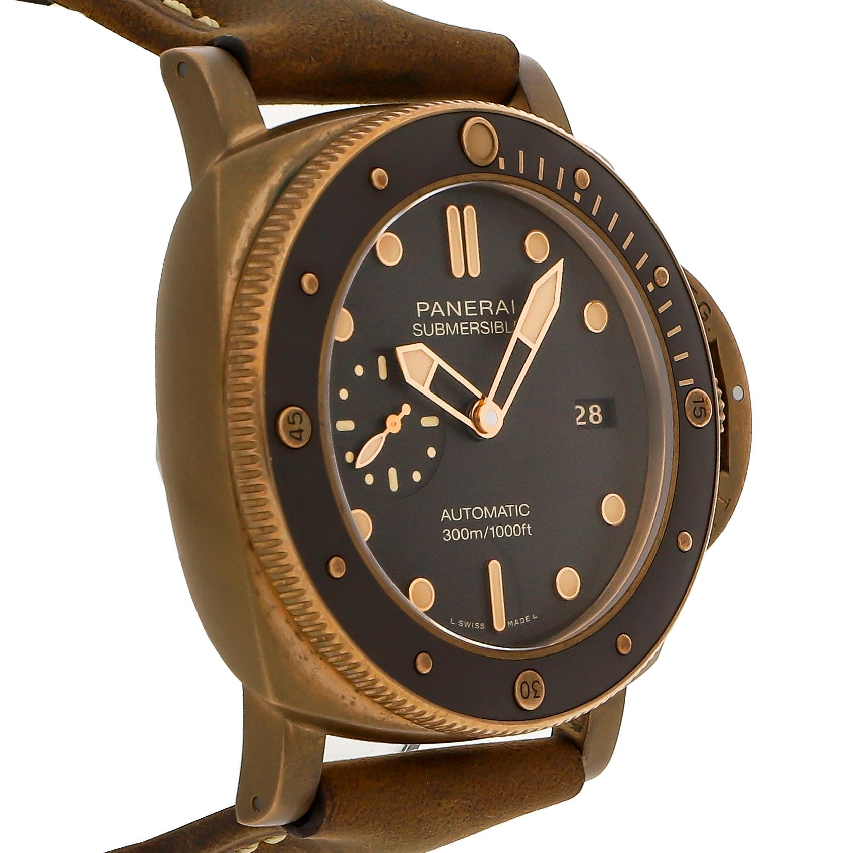 Pre Owned Panerai Submersible Bronzo PAM 968 WatchBox