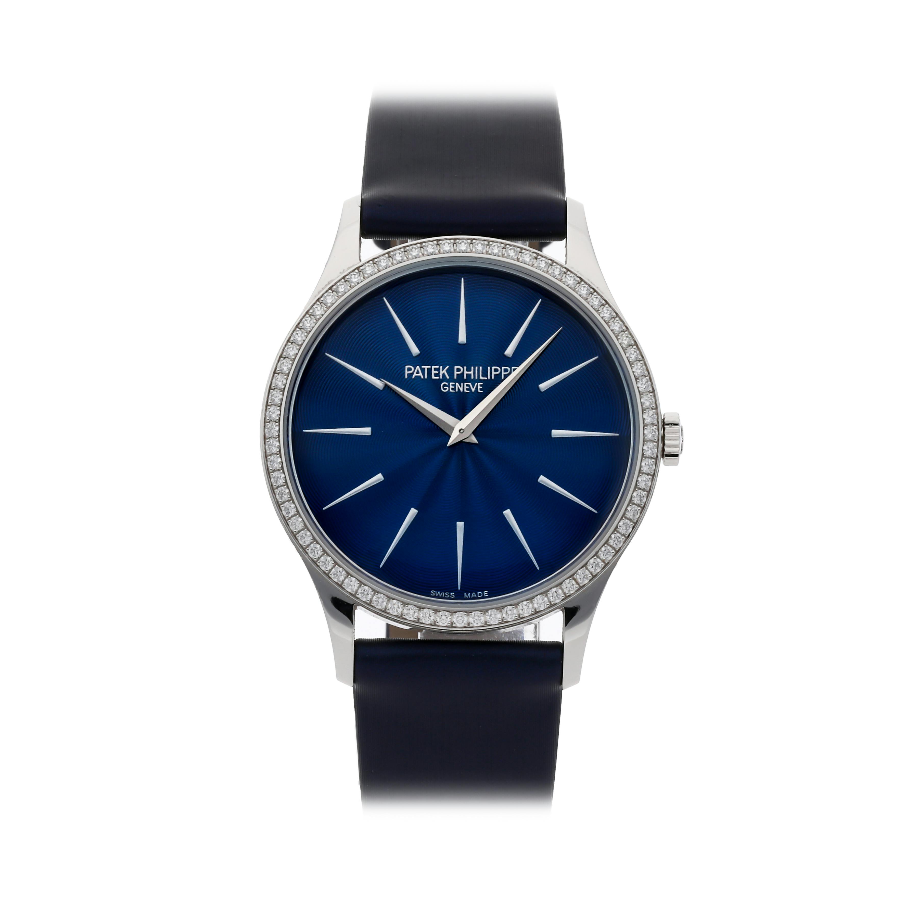 Patek Philippe Nautilus Chronograph Diamond Blue Dial Men's Watch  5976-1G-001 – Watches of America