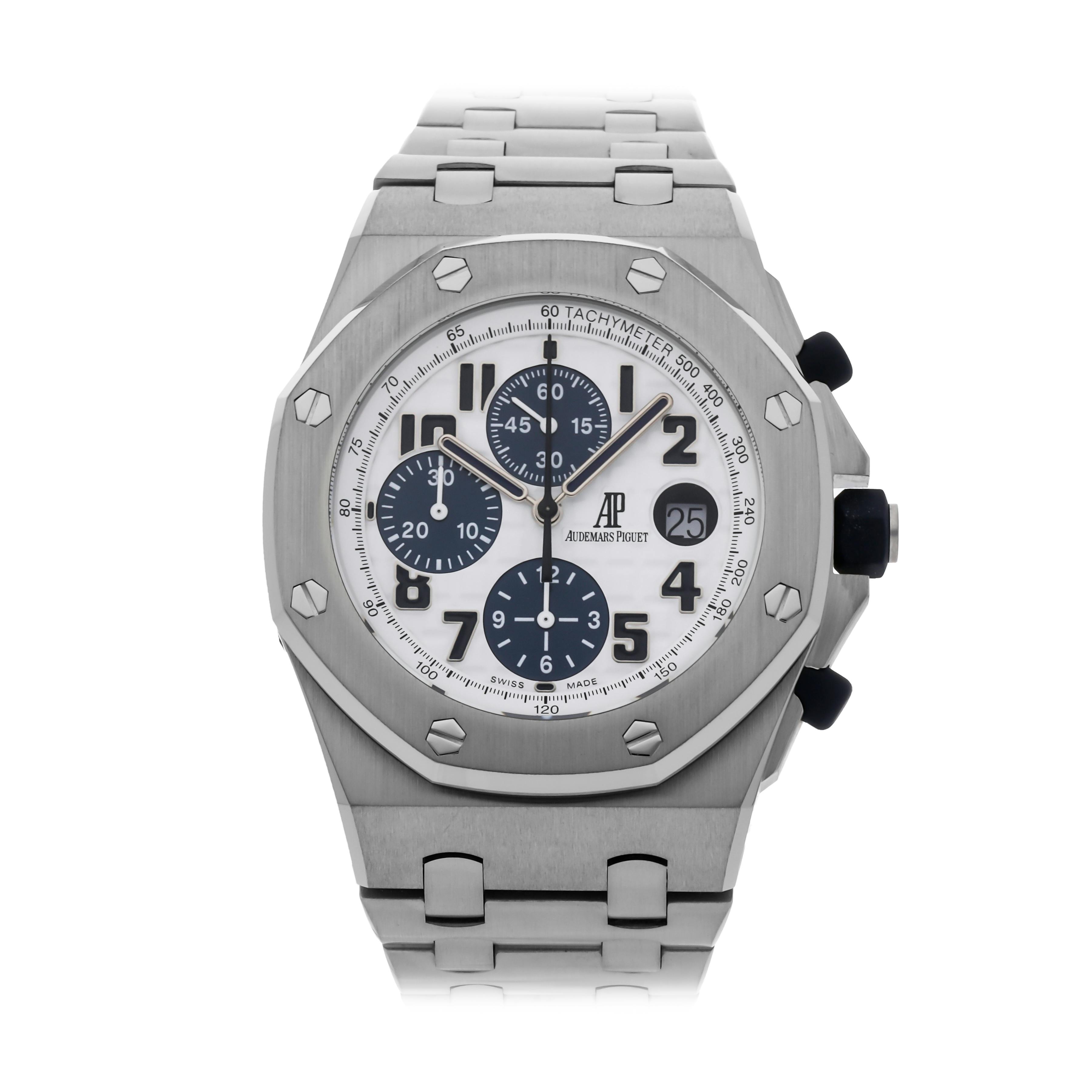 Pre Owned Audemars Piguet Royal Oak Offshore Chronograph Navy