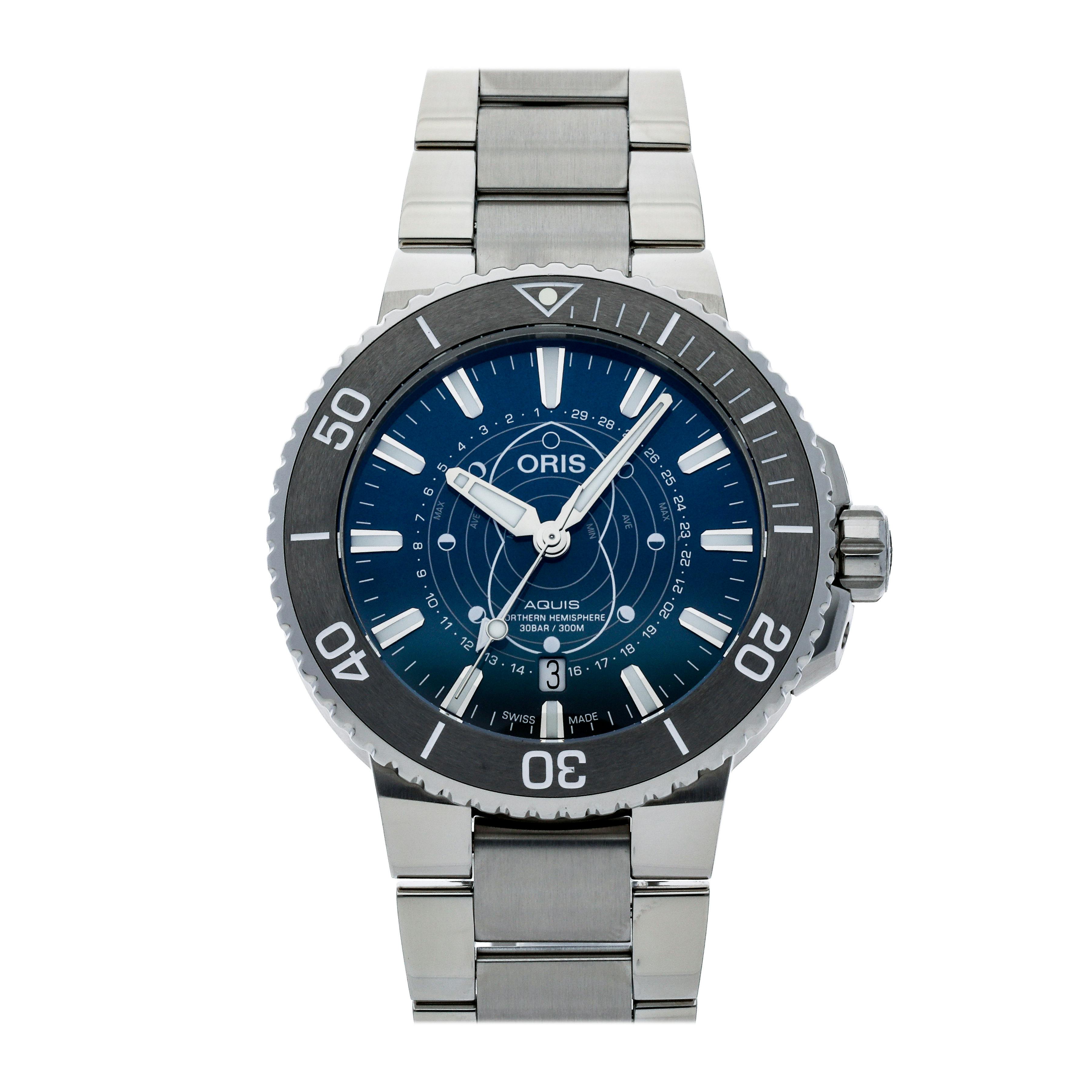 Pre Owned Oris Aquis Dat Watt Limited Edition 761 7765 4185MB