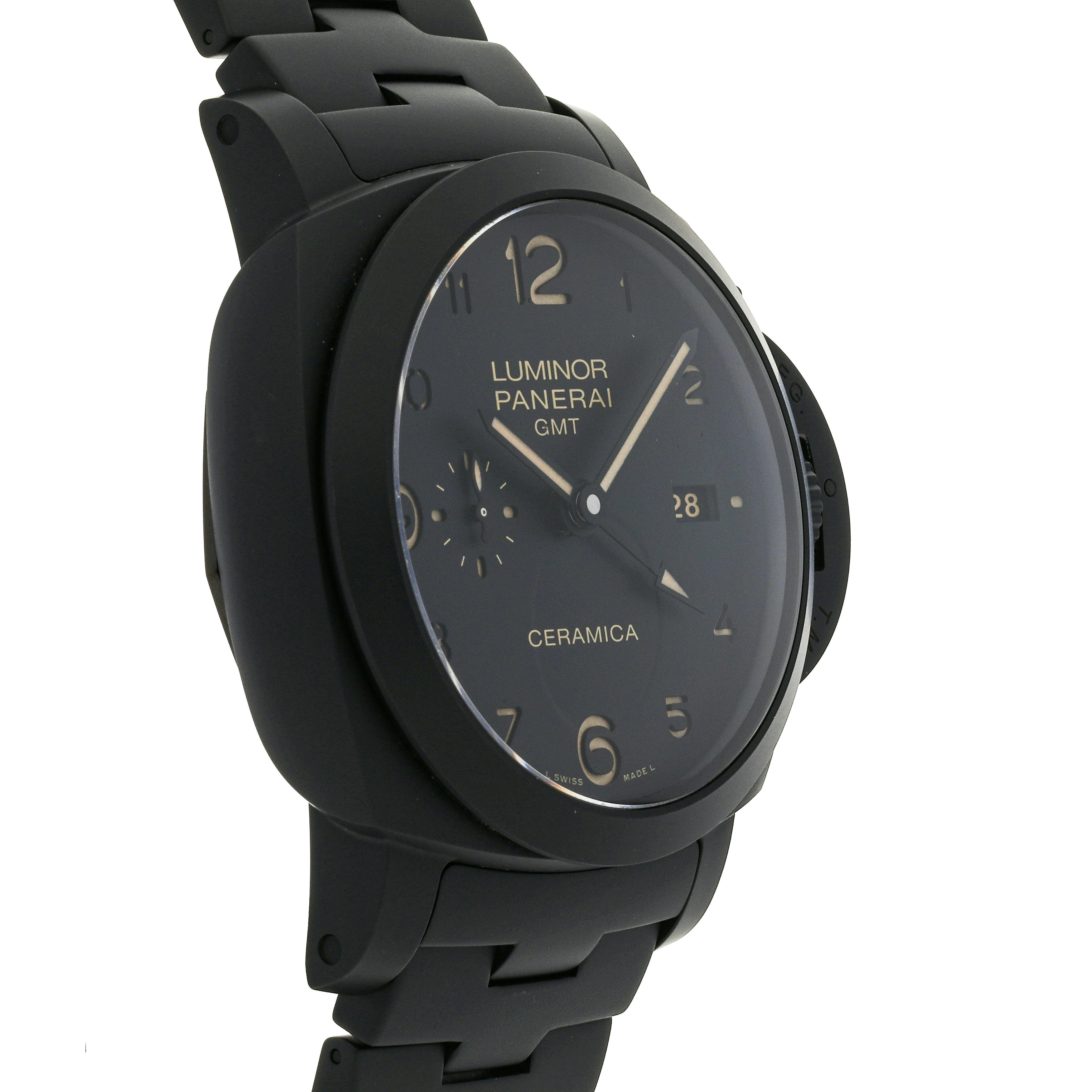 Panerai tuttonero luminor 1950 3 outlet days gmt automatic ceramica