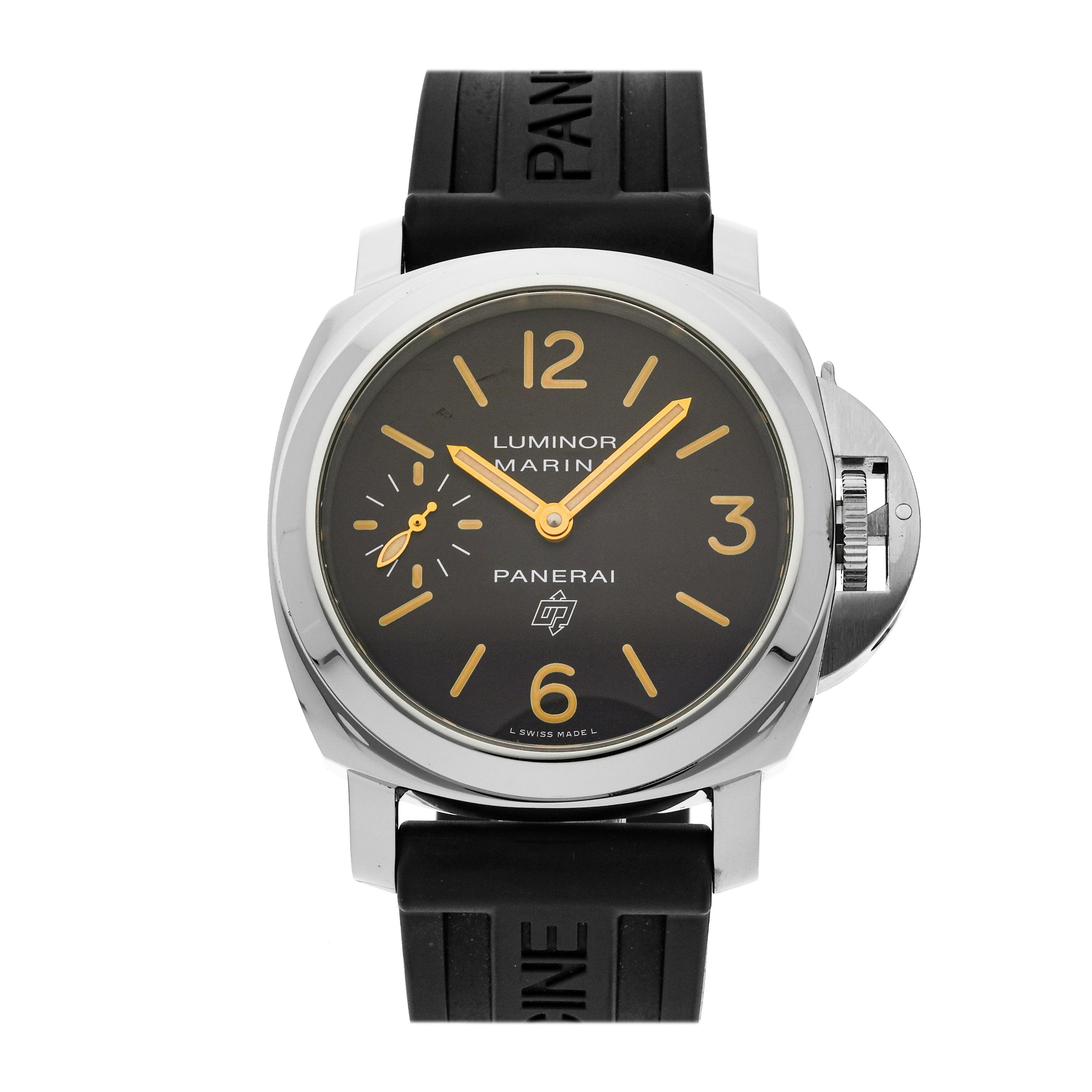 Panerai luminor clearance marina logo acciaio