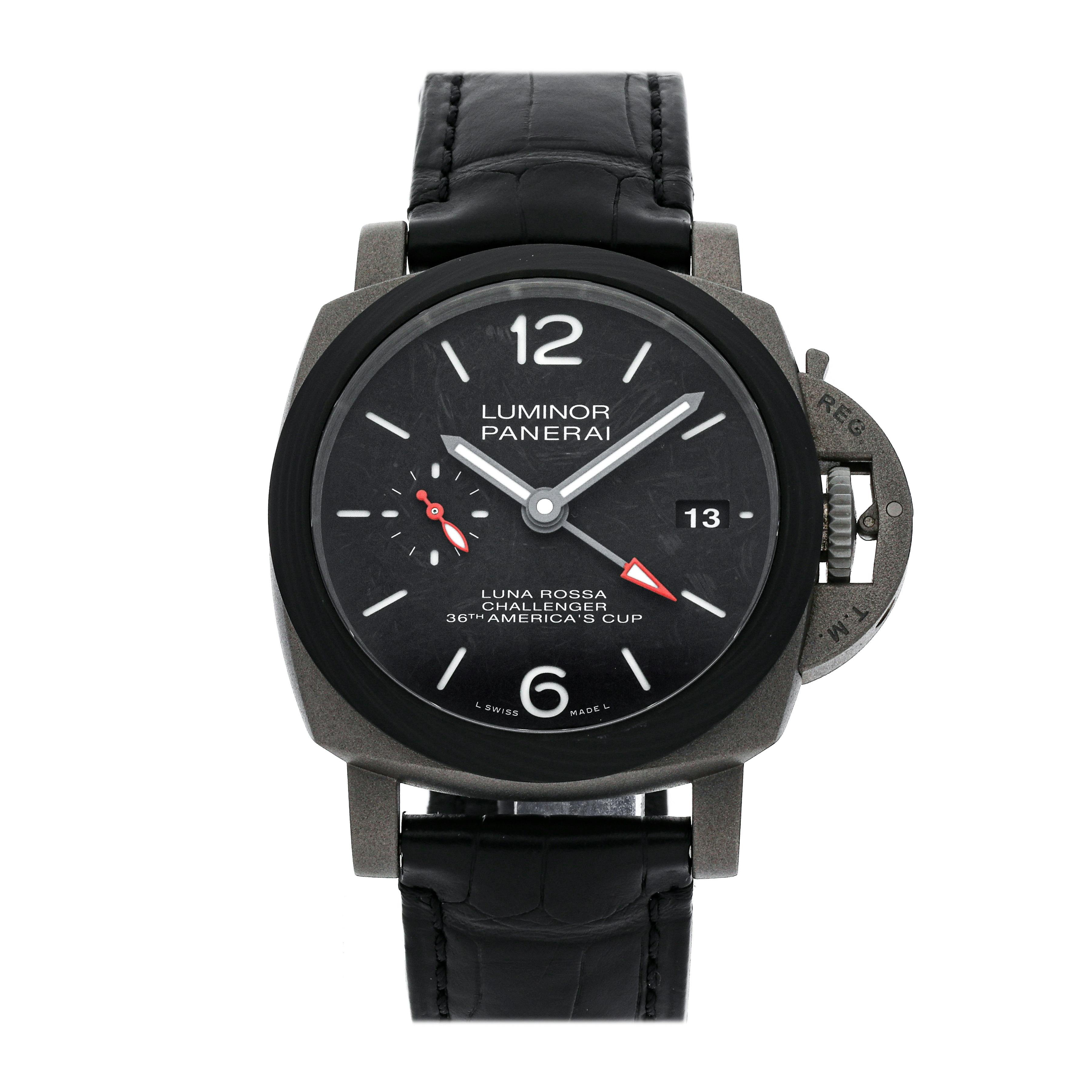 Pre Owned Panerai Luminor Luna Rossa GMT PAM 1096 Govberg