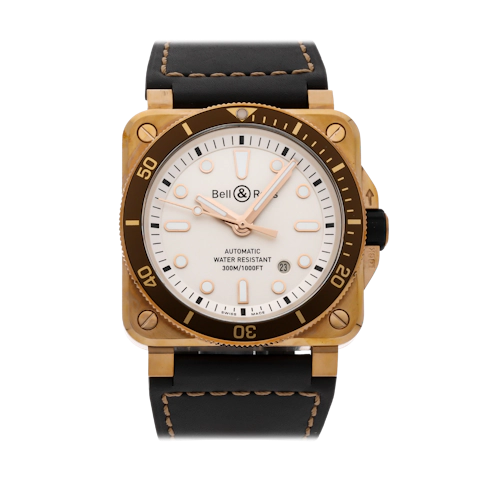 Vertical Pre-Owned Bell & Ross BR 03-92 Diver Limited Edition BR0392-D-WH-BR/SCA