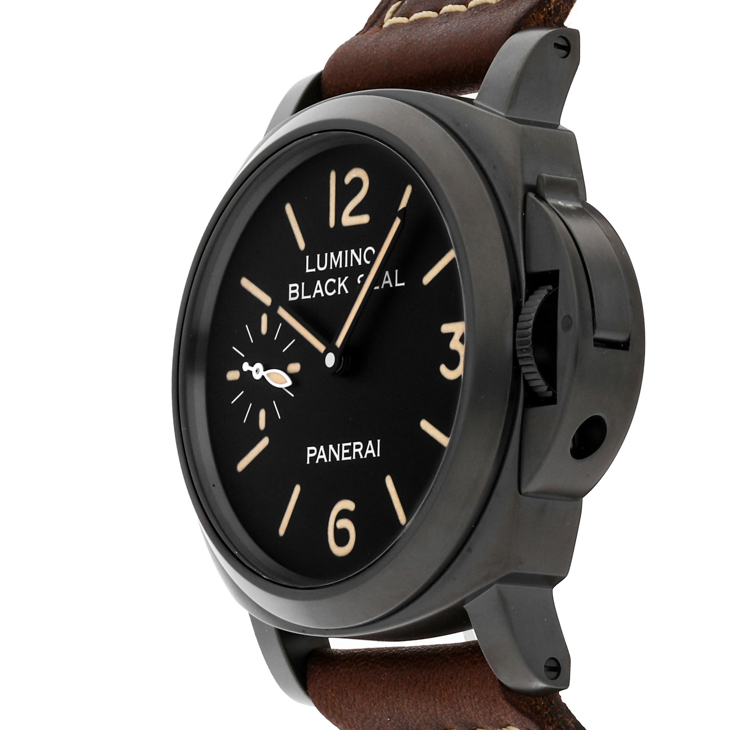 Pre Owned Panerai 2 Set Luminor 8 Days Black Seal 2SETPAM 594602