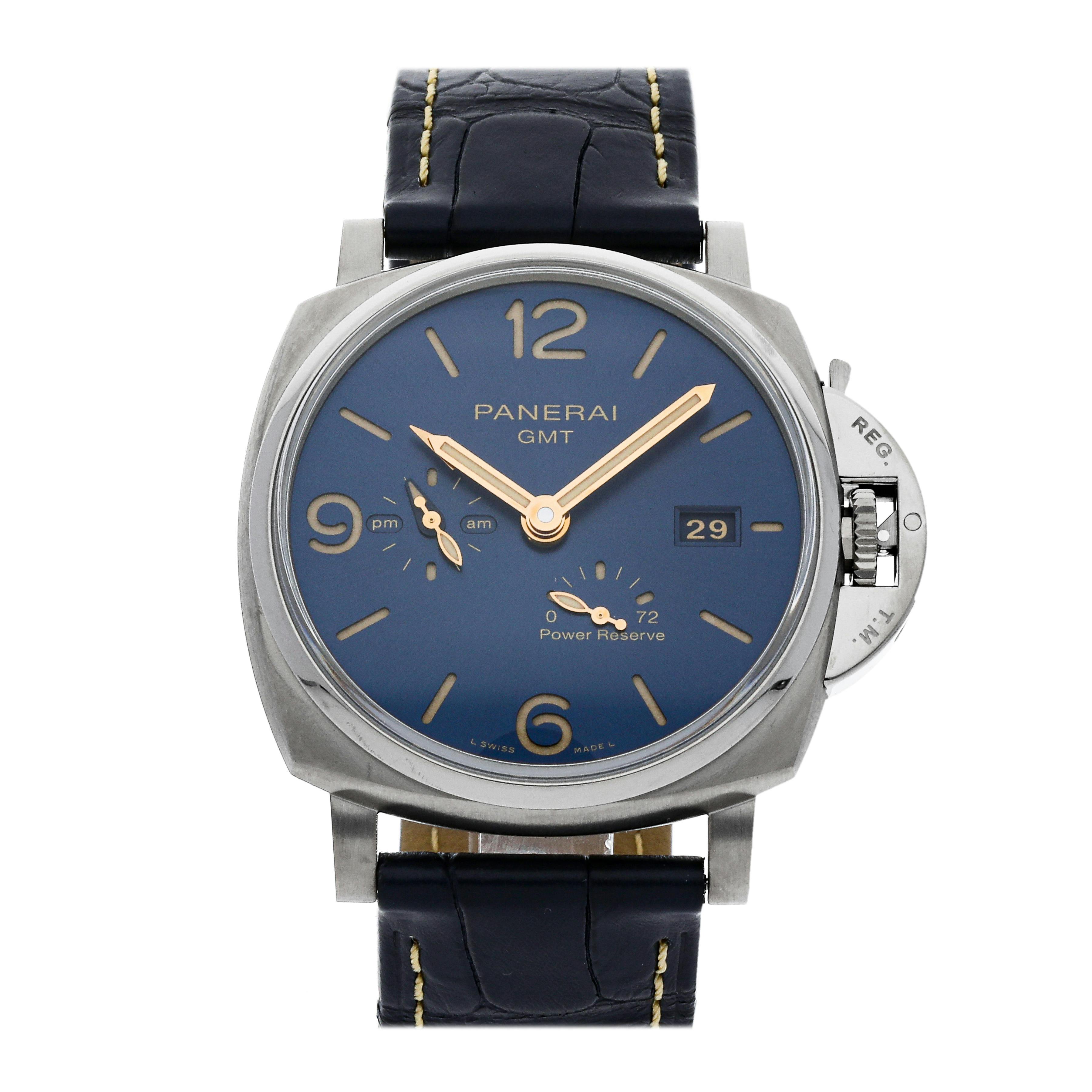 Pre Owned Panerai Luminor Due GMT Power Reserve PAM 964 WatchBox