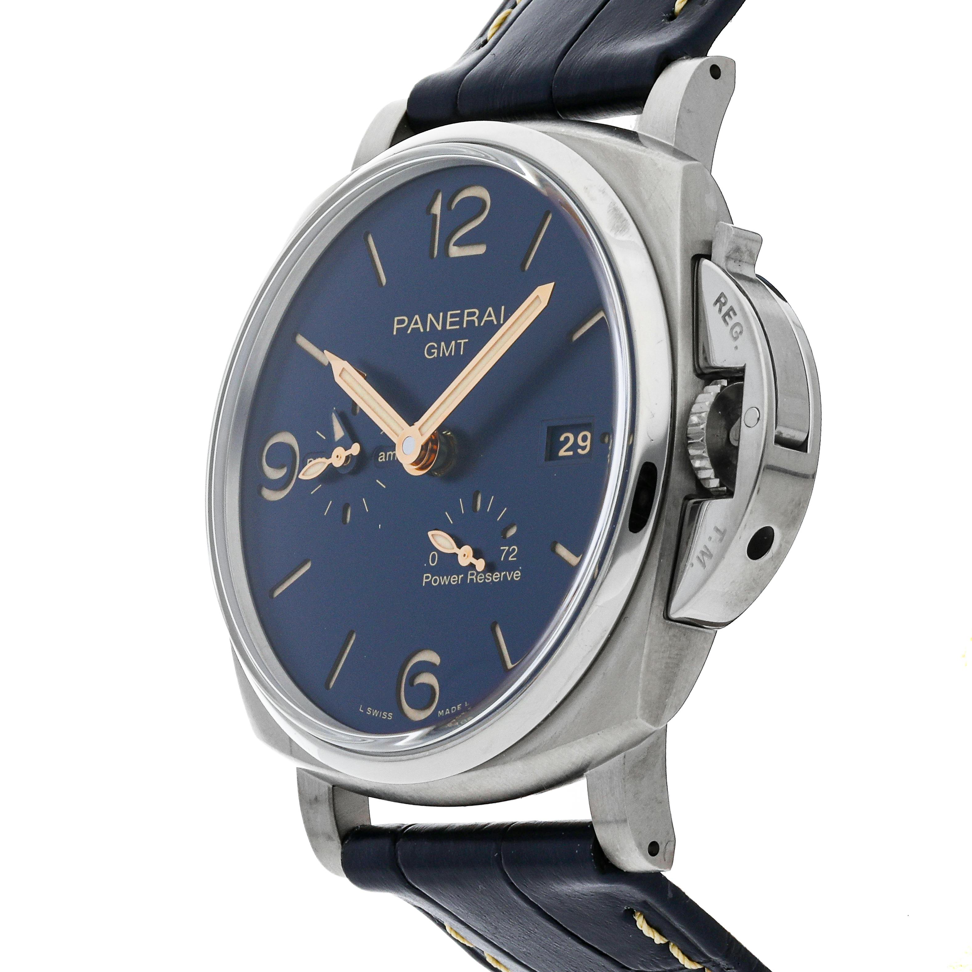 Pre Owned Panerai Luminor Due GMT Power Reserve PAM 964 WatchBox