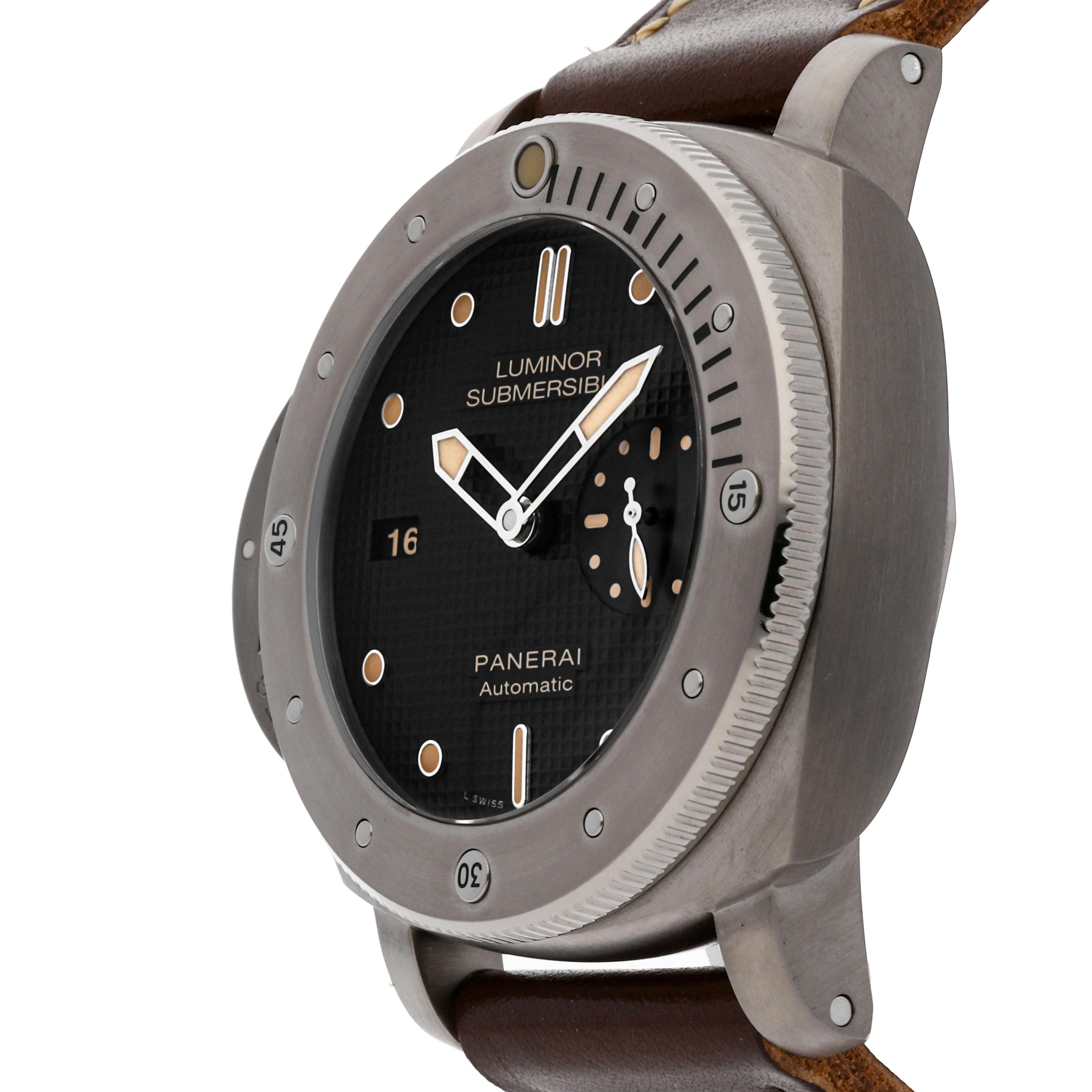 Pre Owned Panerai Luminor Submersible 1950 Left Handed 3 Days PAM