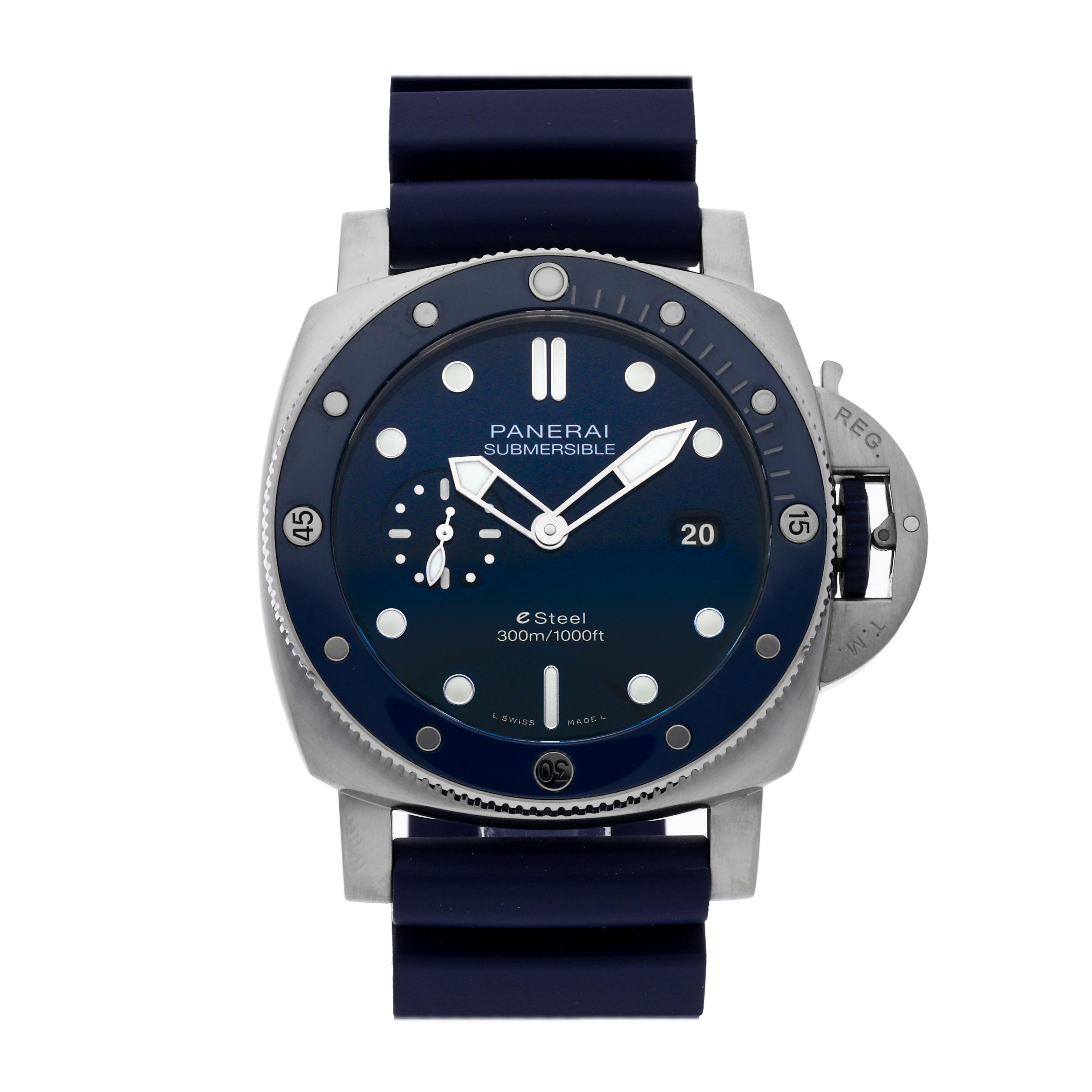 Pre Owned Panerai Submersible QuarantaQuattro Blu Profondo PAM