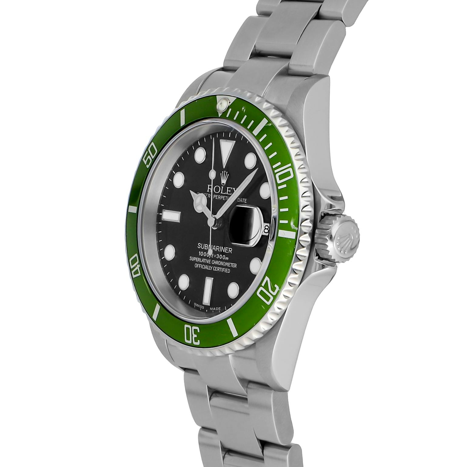 Authentic Used Rolex Submariner Kermit 16610LV Watch (10-10-ROL-GXD0SB)