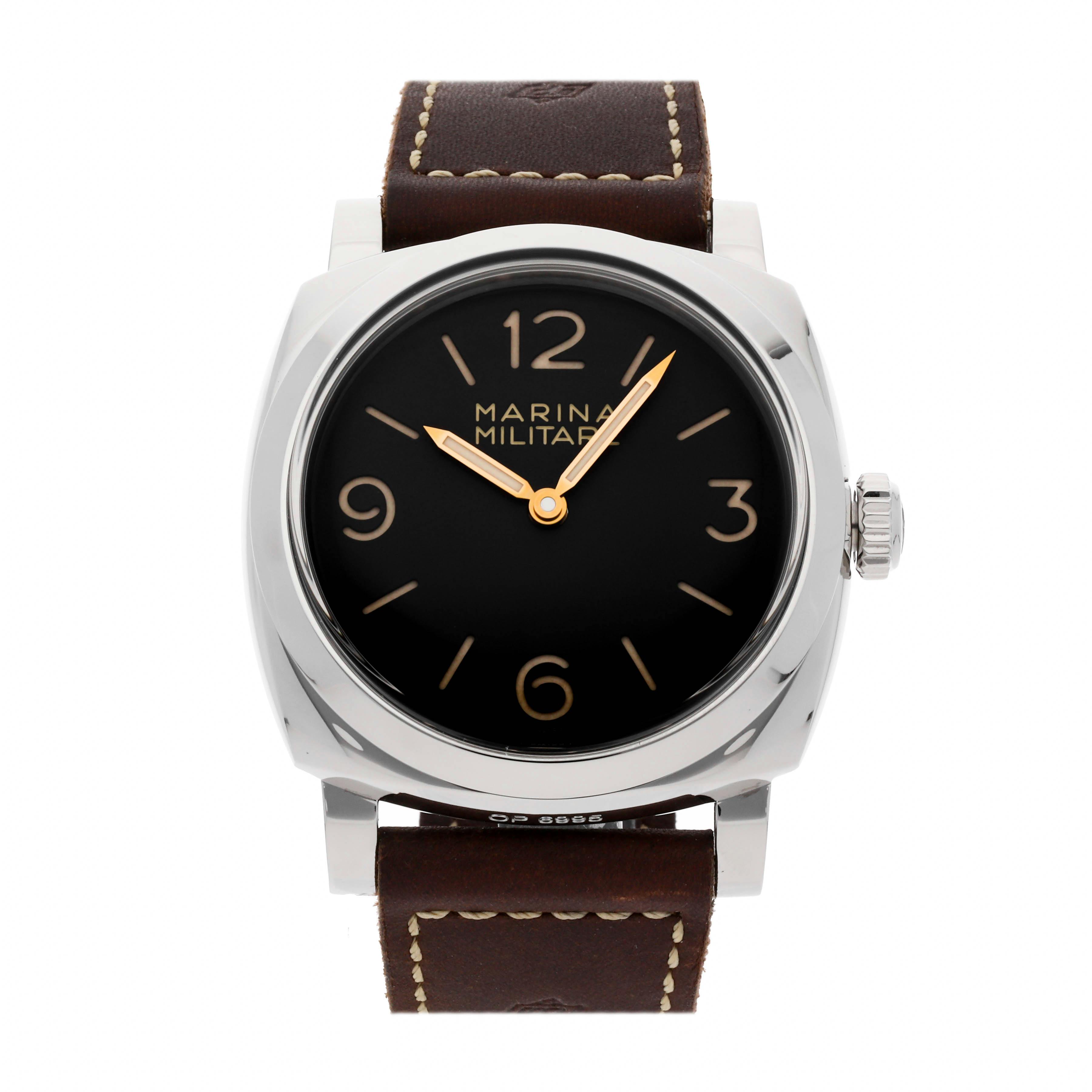 Pre Owned Panerai Radiomir 1940 3 Days Marina Militare Acciaio PAM