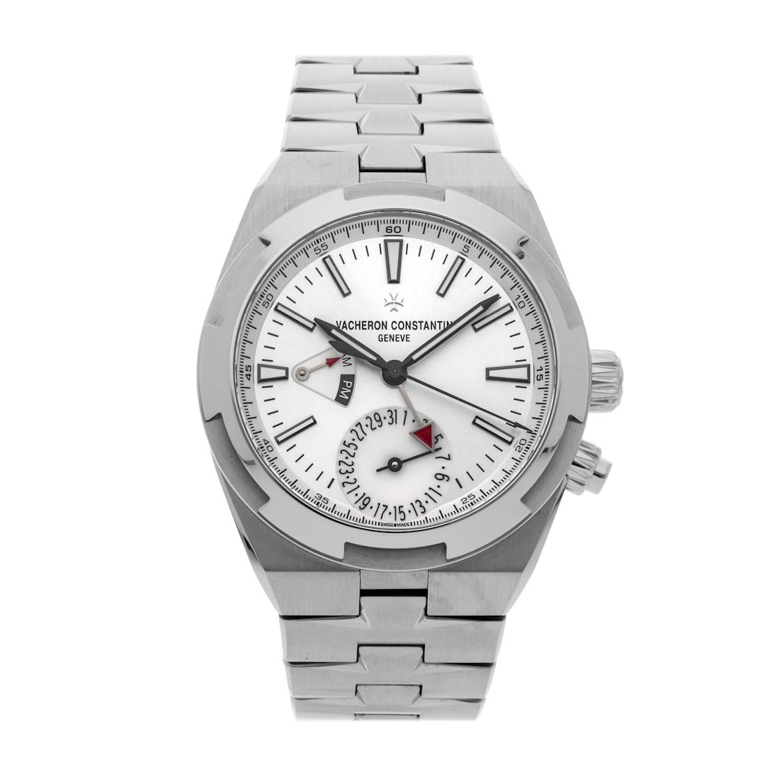 Vacheron Constantin Men's Overseas Dual Time Watch in Silver, Stainless Steel, Automatic | Govberg 7900V/110A-B333