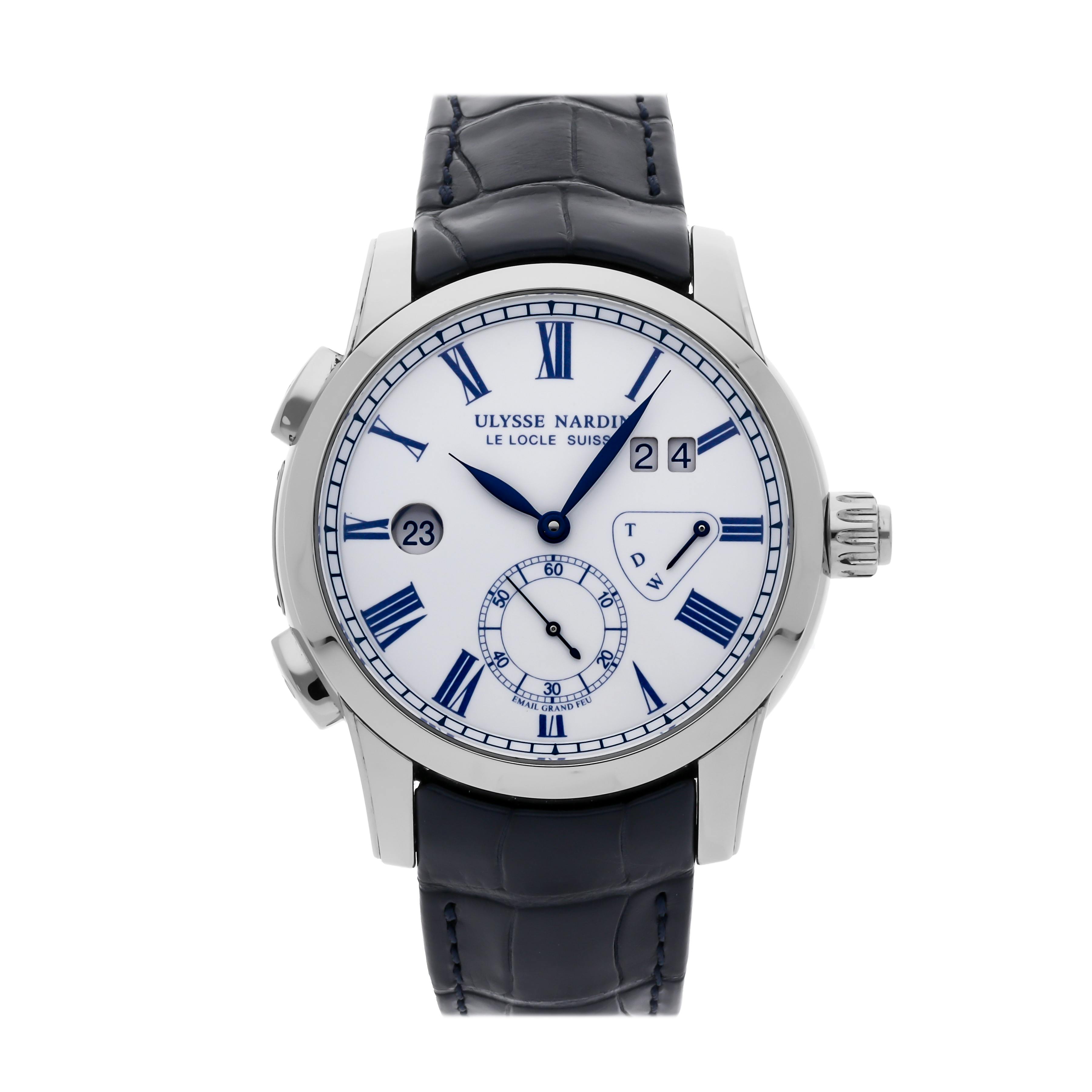 Pre Owned Ulysse Nardin Classico Dual Time 3243 132 E0 Govberg