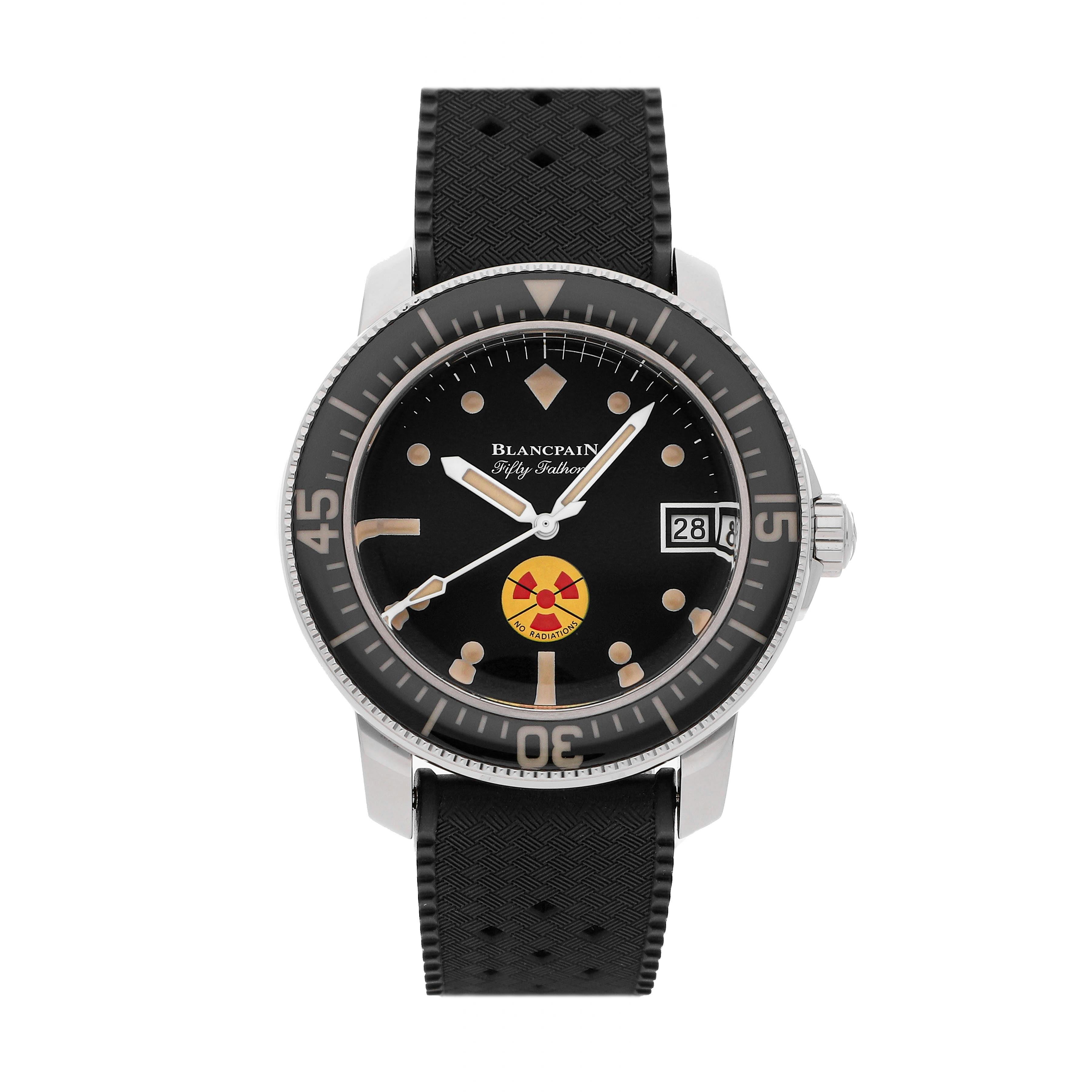 Pre Owned Blancpain Fifty Fathoms No Rad 5008D 1130 B64A Govberg