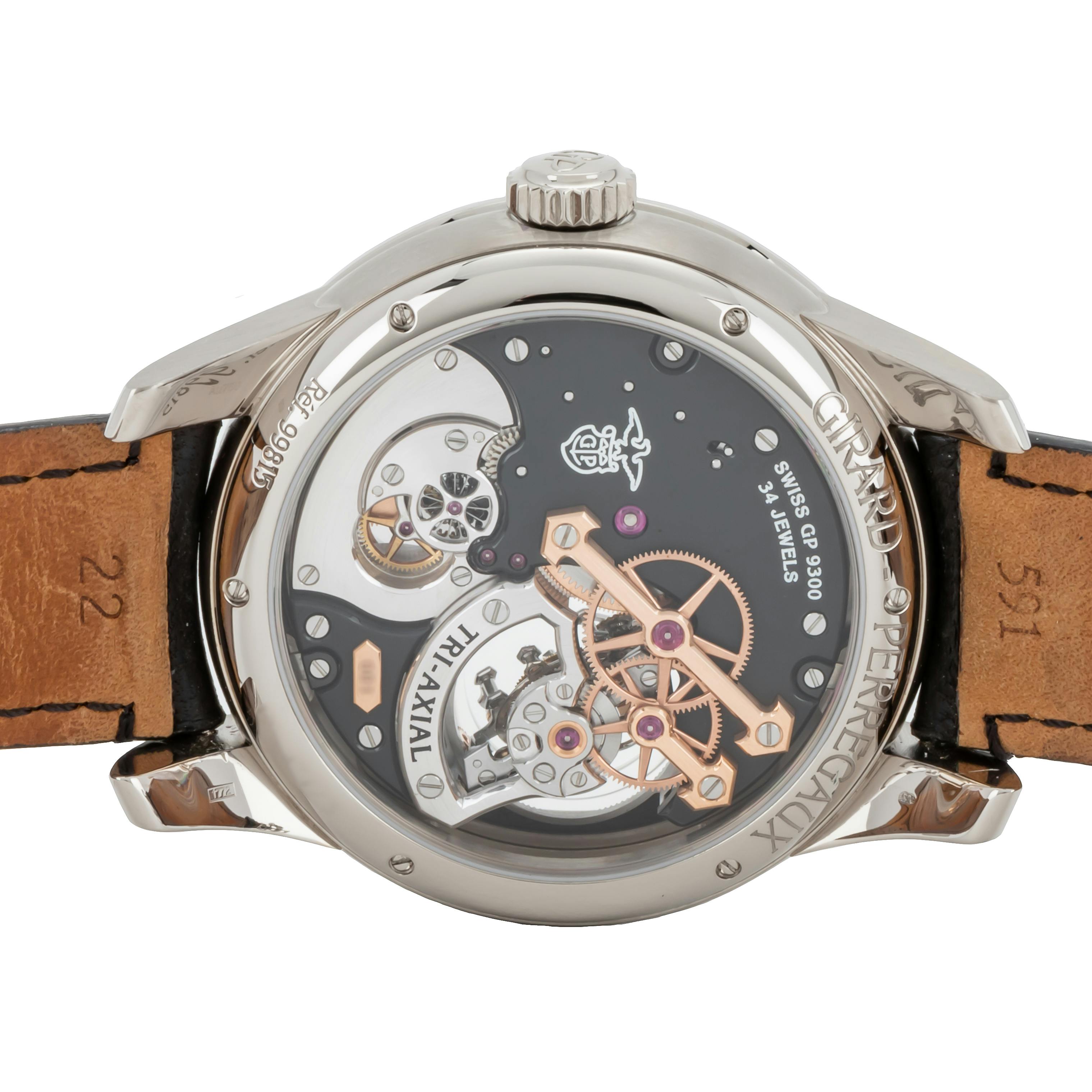 Pre Owned Girard Perregaux Tri Axial Tourbillon Limited Edition