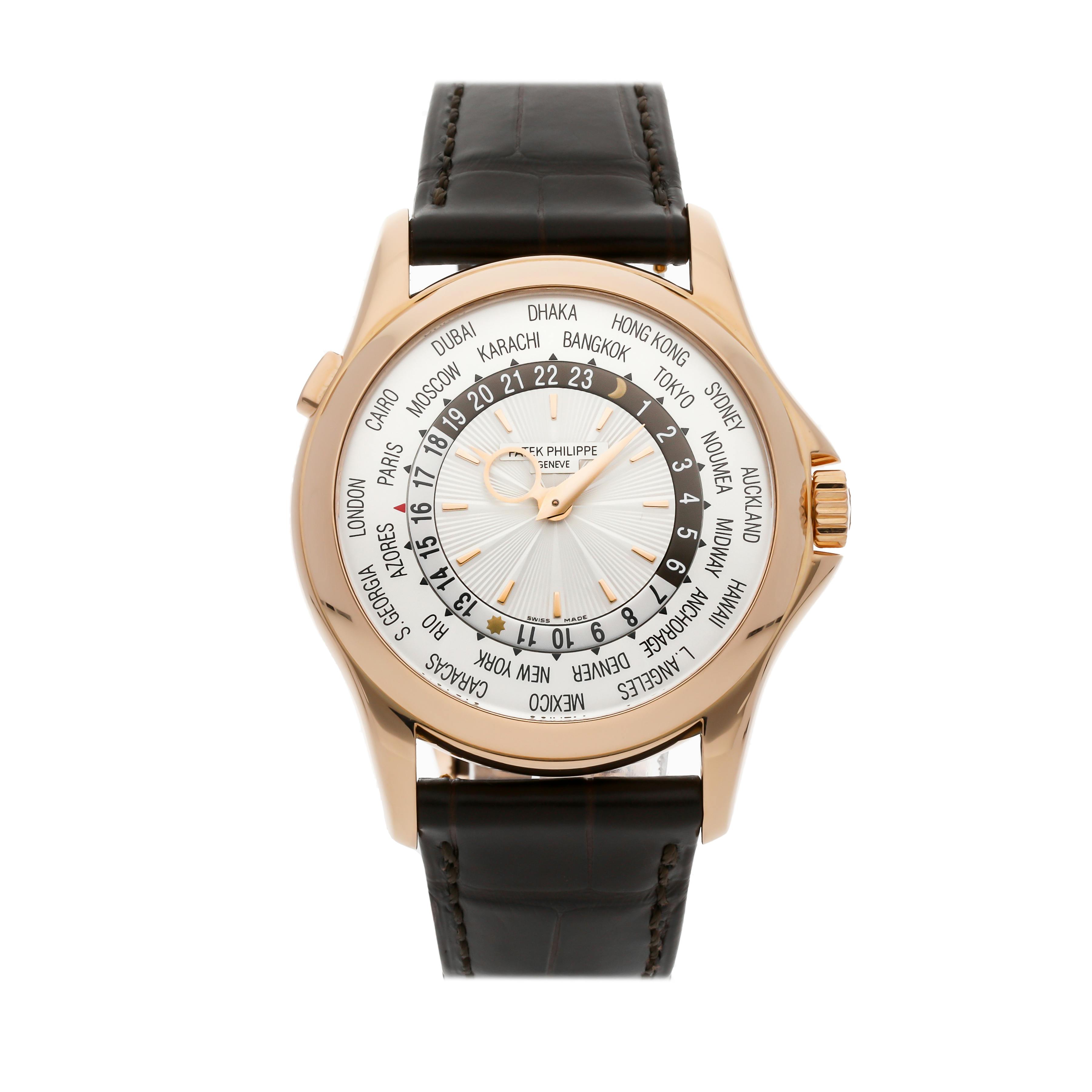 Pre Owned Patek Philippe Complications World Time 5130R 001 WatchBox