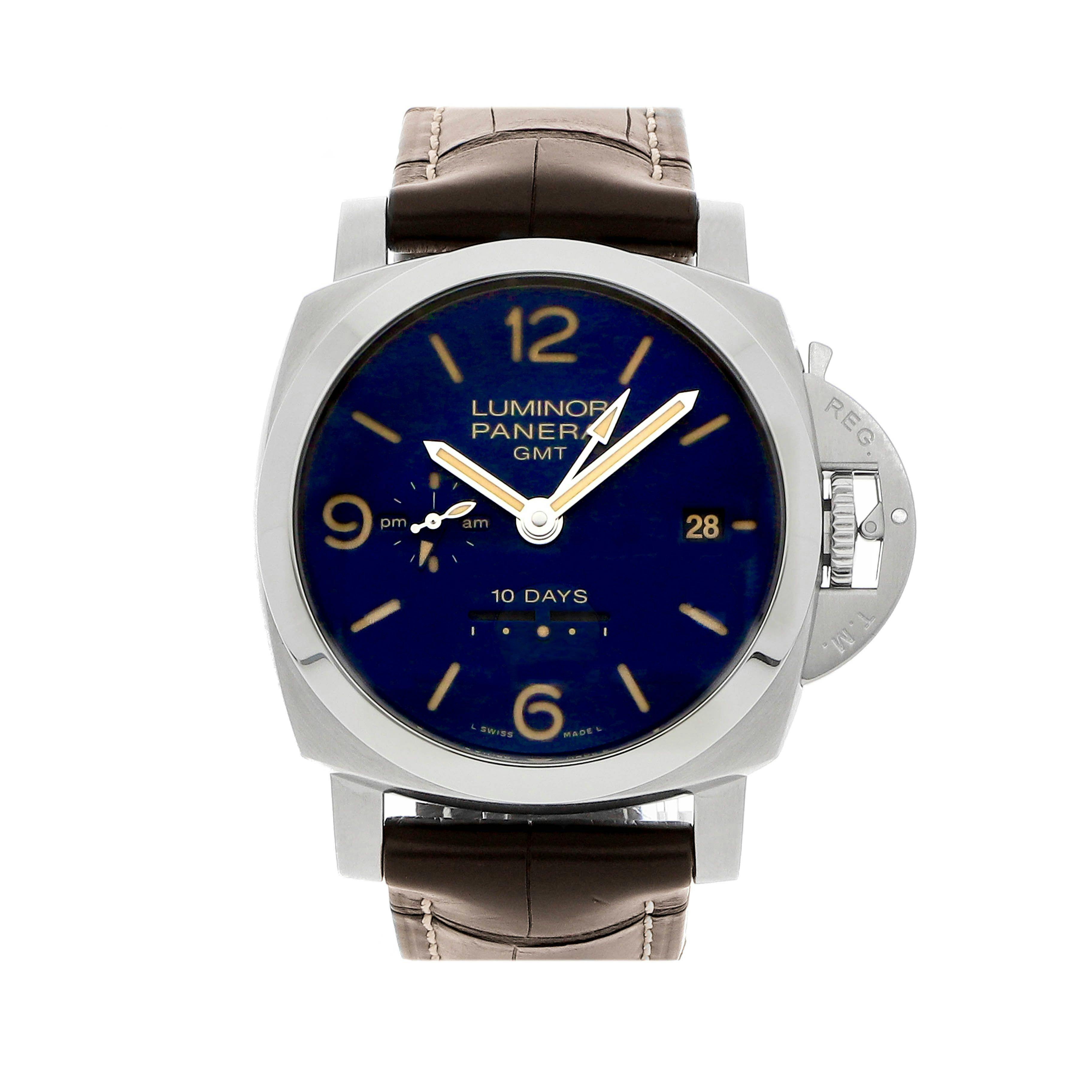 Pre Owned Panerai Luminor GMT 10 Days PAM 986 Govberg Jewelers