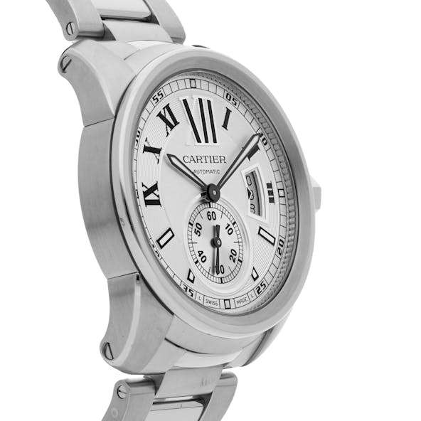 Calibre de Cartier Men's Large 18k Rose Gold Watch Unused W7100018