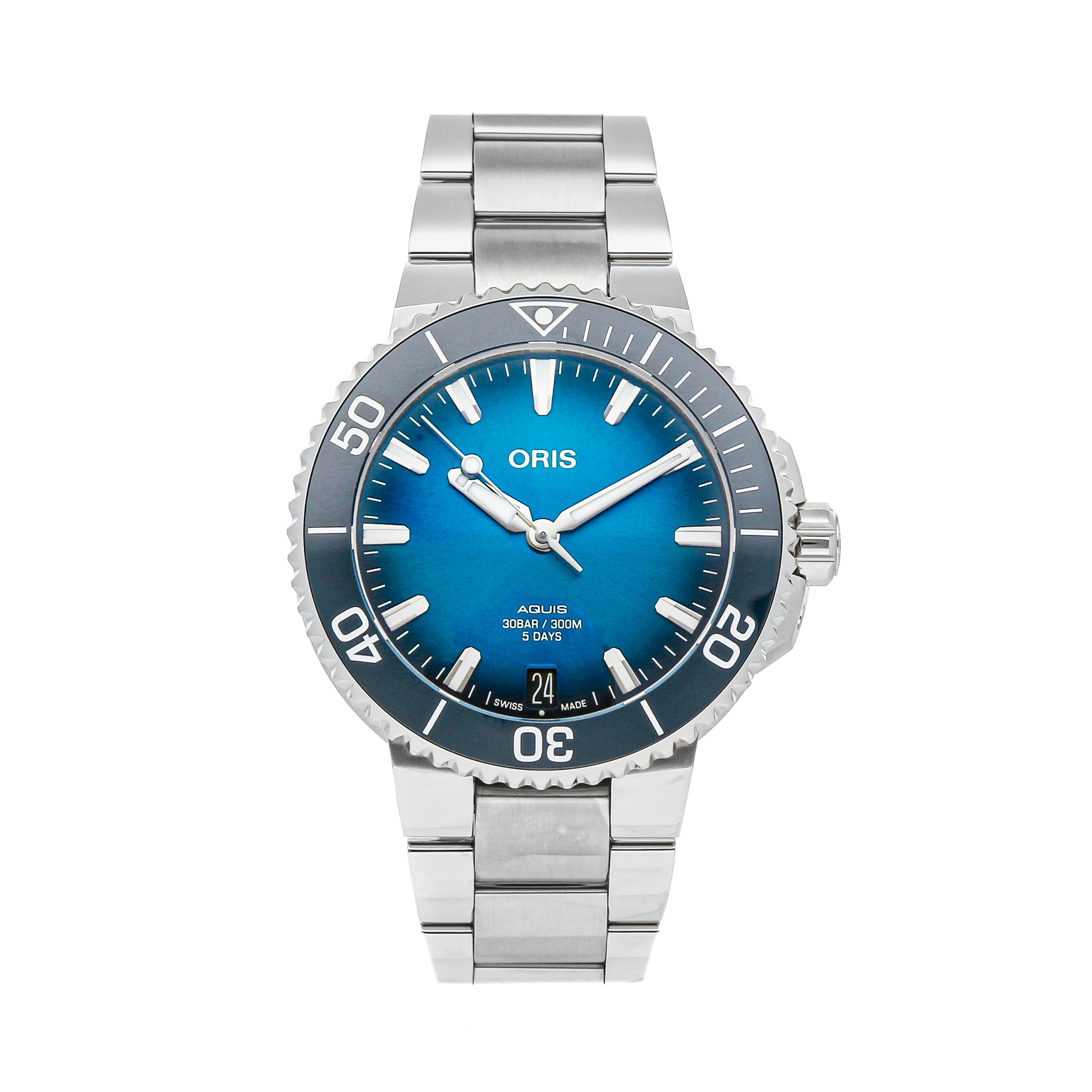 Pre Owned Oris Aquis Date Calibre 400 01 400 7769 4135 07 8 22 09PEB