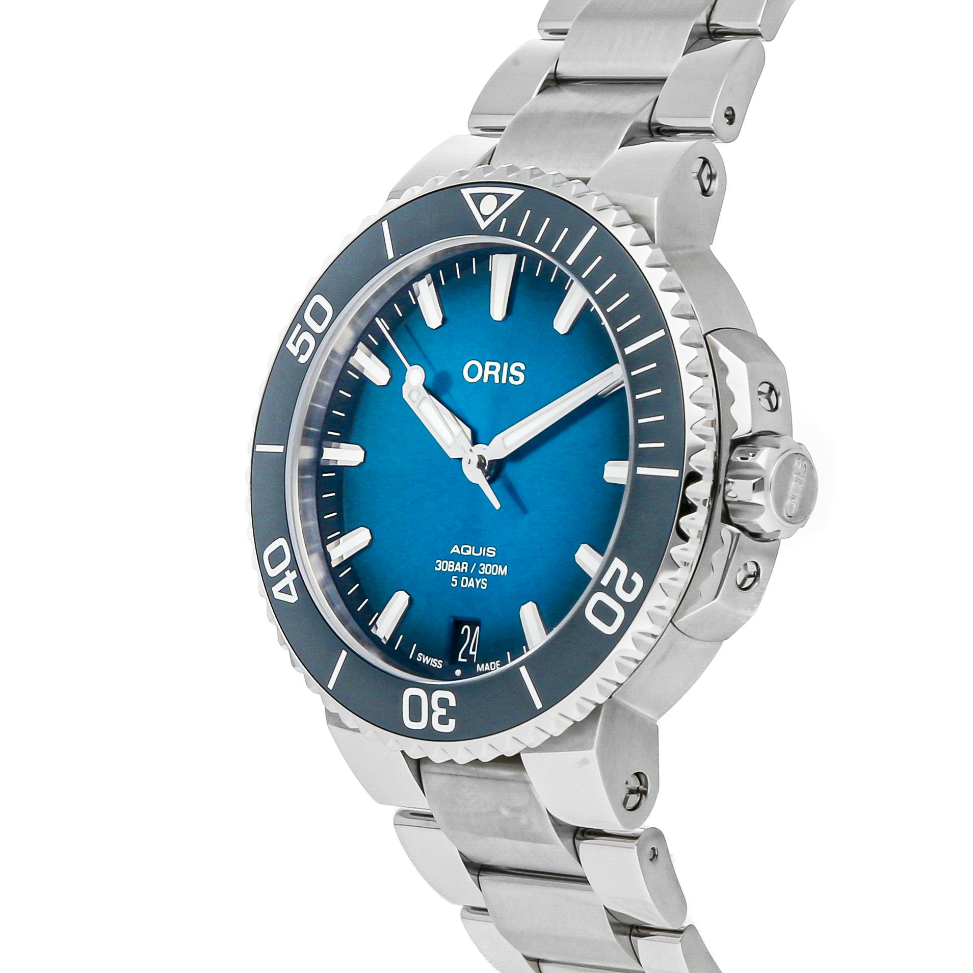 Pre Owned Oris Aquis Date Calibre 400 01 400 7769 4135 07 8 22