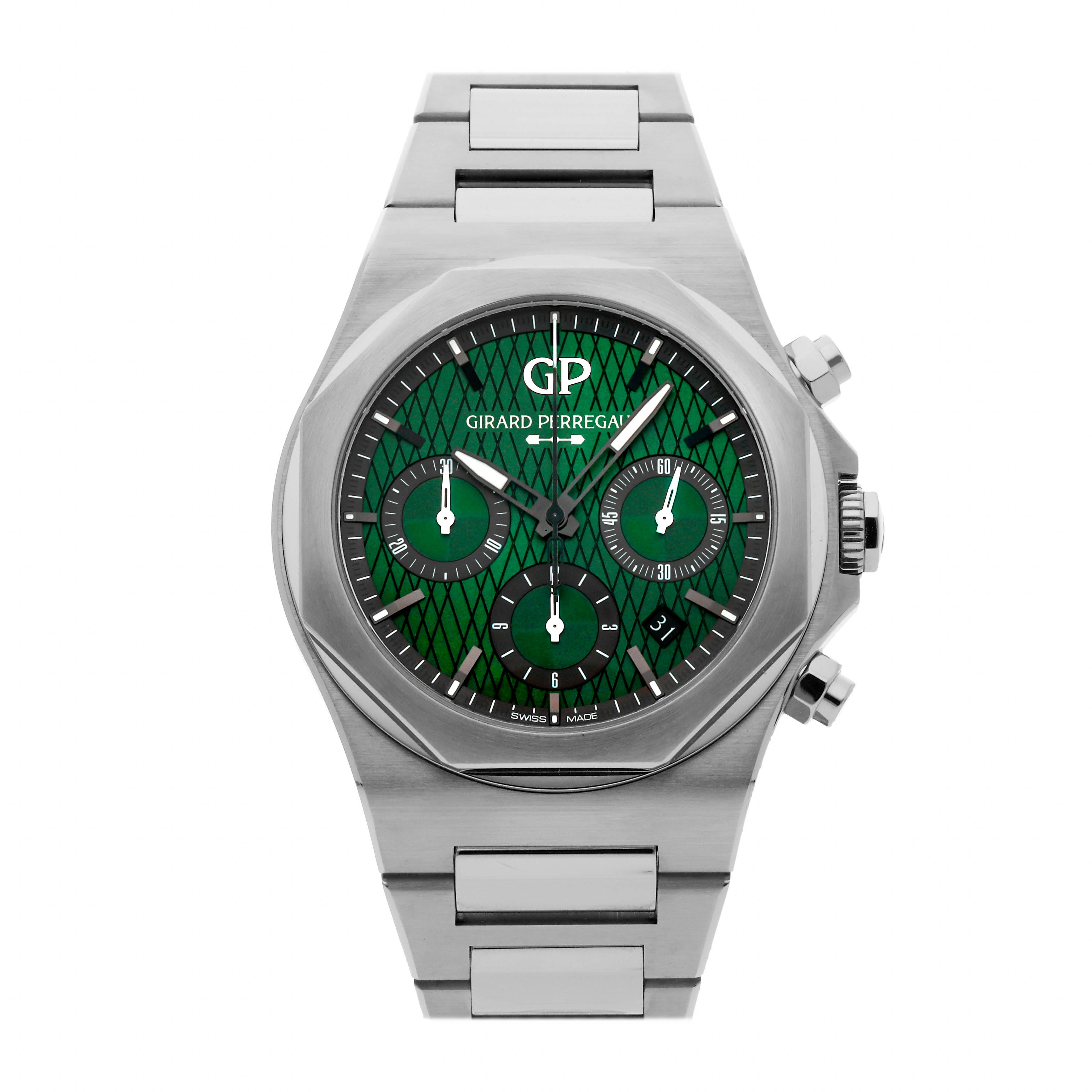 Pre Owned Girard Perregaux Laureato Chronograph 81020 11 001 11A