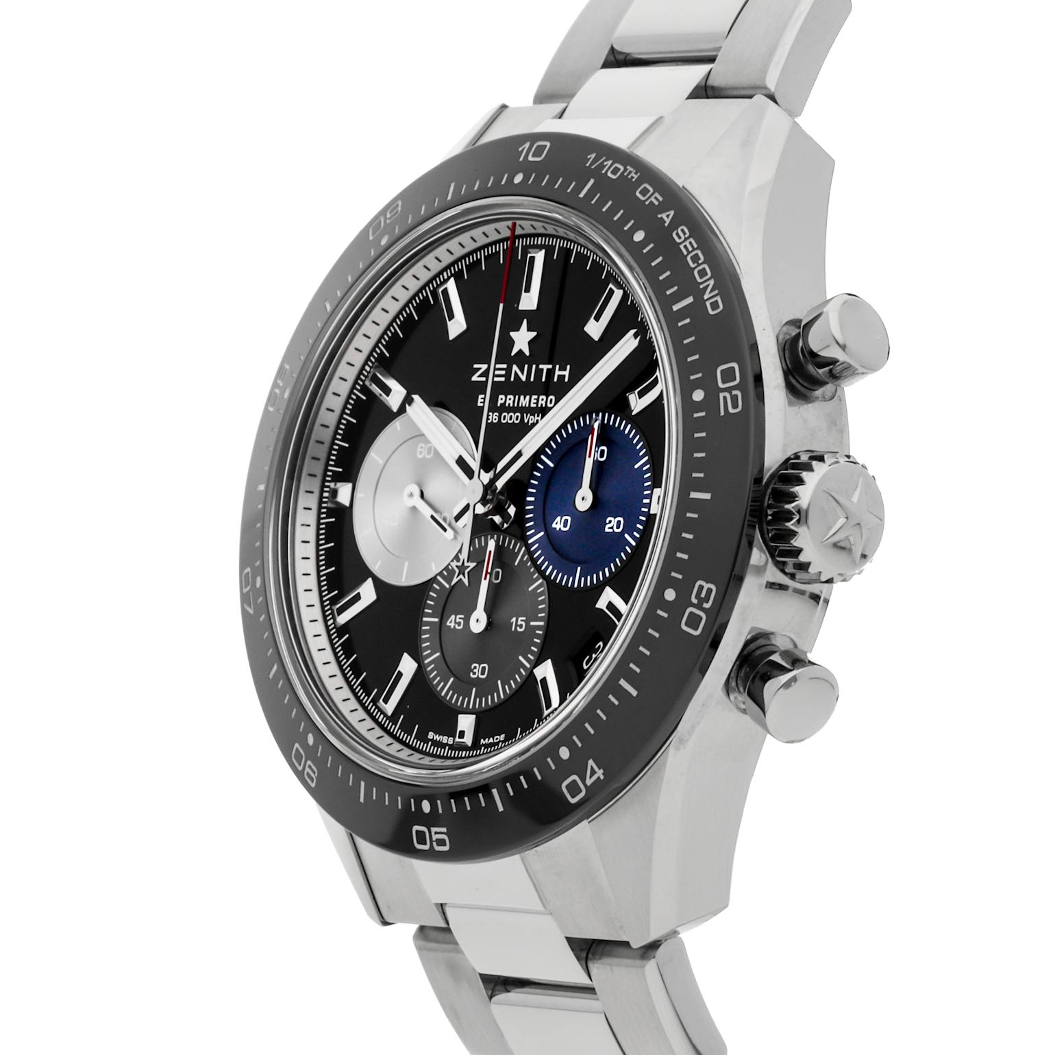 Zenith Chronomaster Sport Ceramic Bezel Black Dial Men's Watch  03.3100.3600/21.M3100