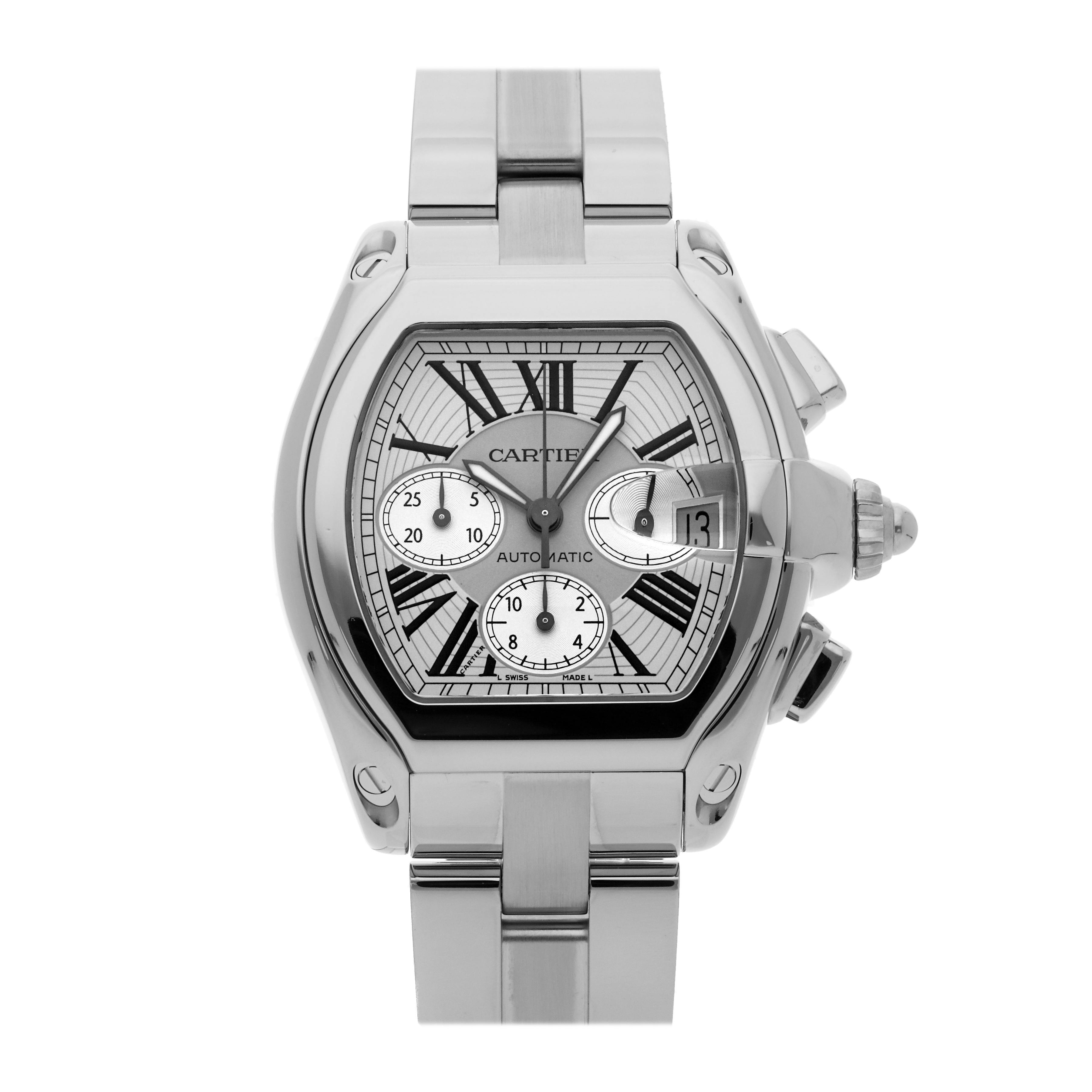 Pre Owned Cartier Roadster XL Chronograph W62019X6 WatchBox