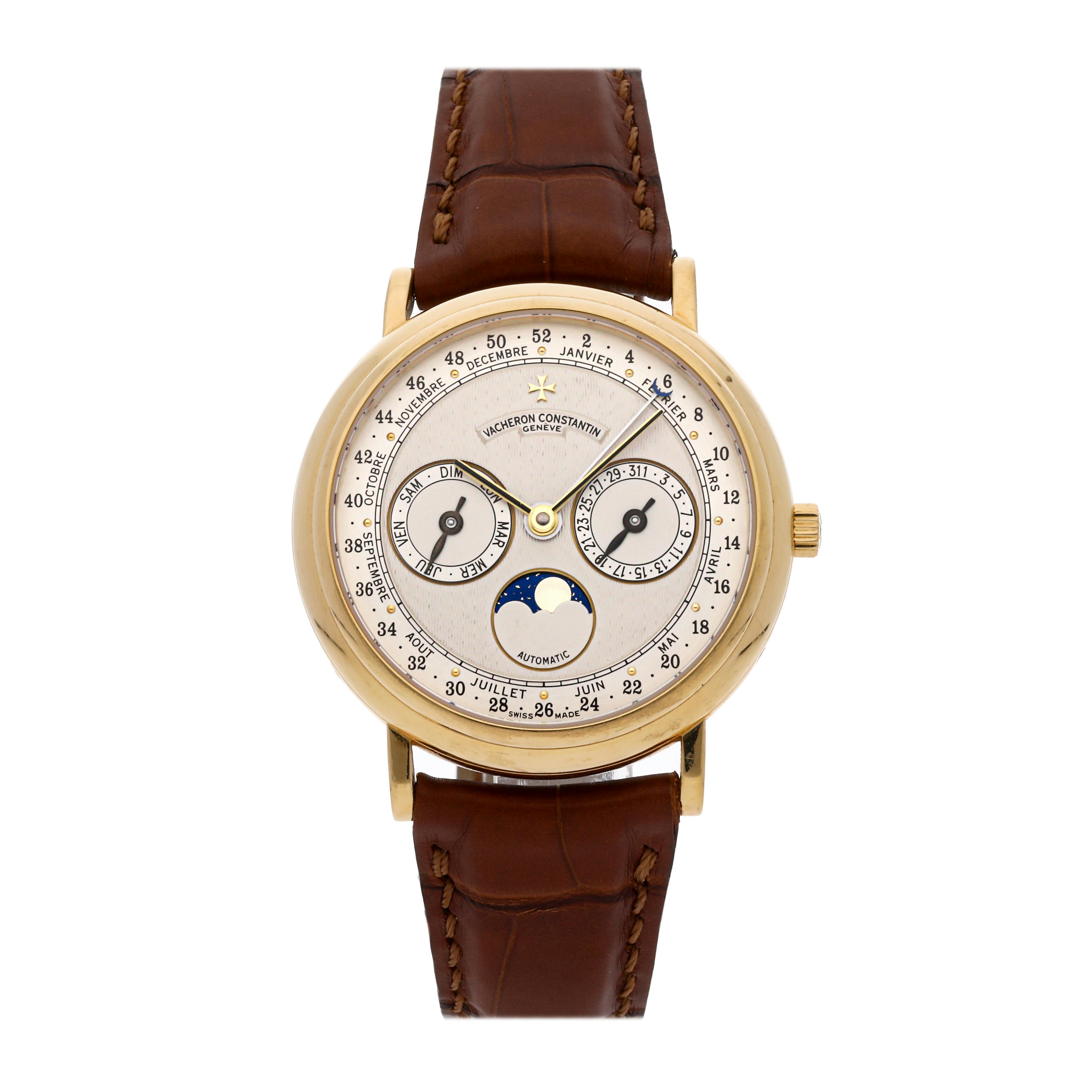 Pre Owned Vacheron Constantin Complete Calendar Moonphase 47052