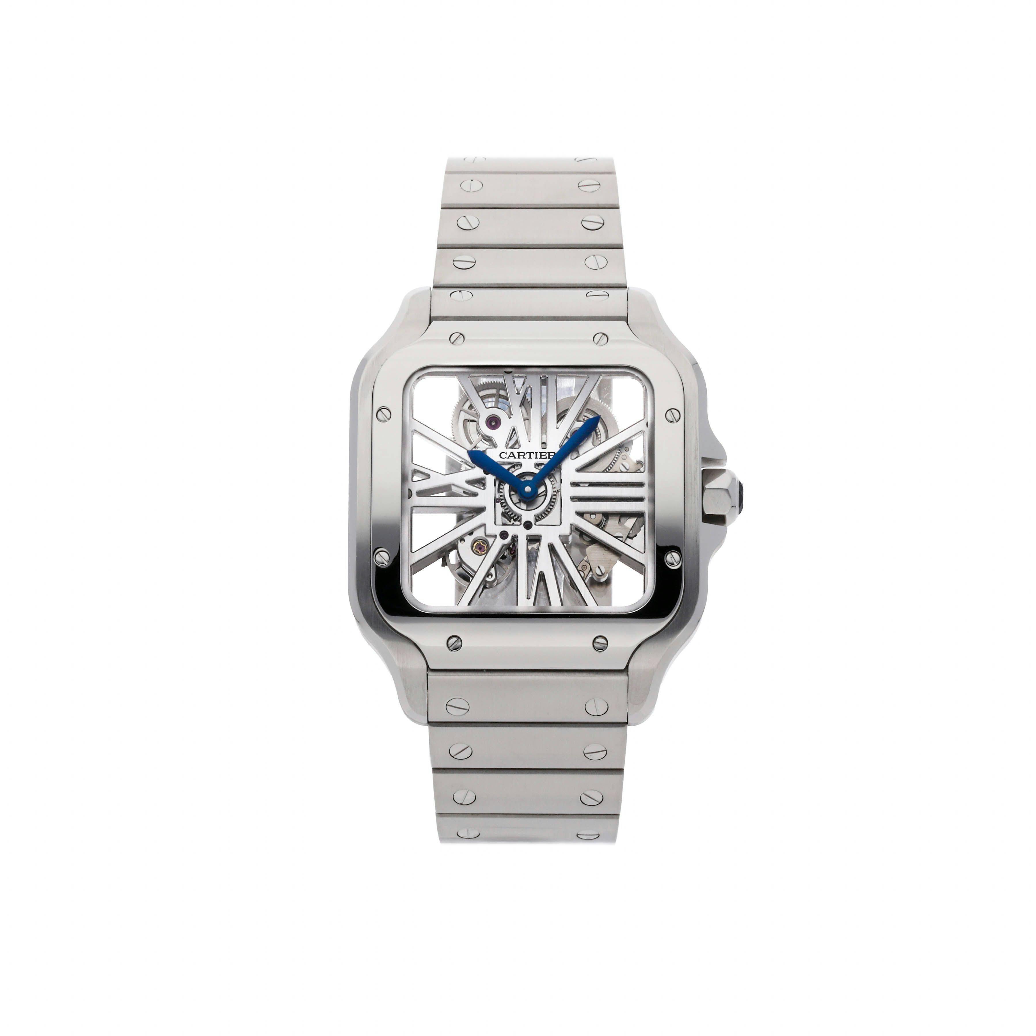 Pre Owned Cartier Santos de Cartier Large Model WHSA0007 Govberg