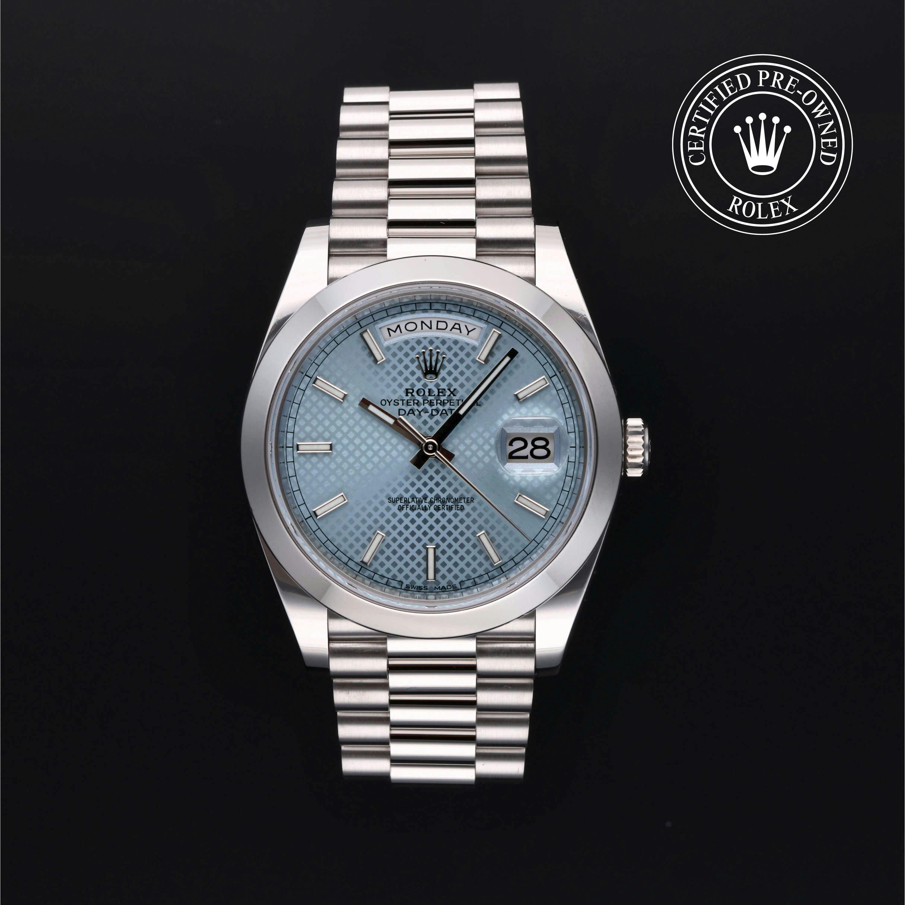 Rolex Certified Pre Owned Day Date 40mm in Platinum 228206