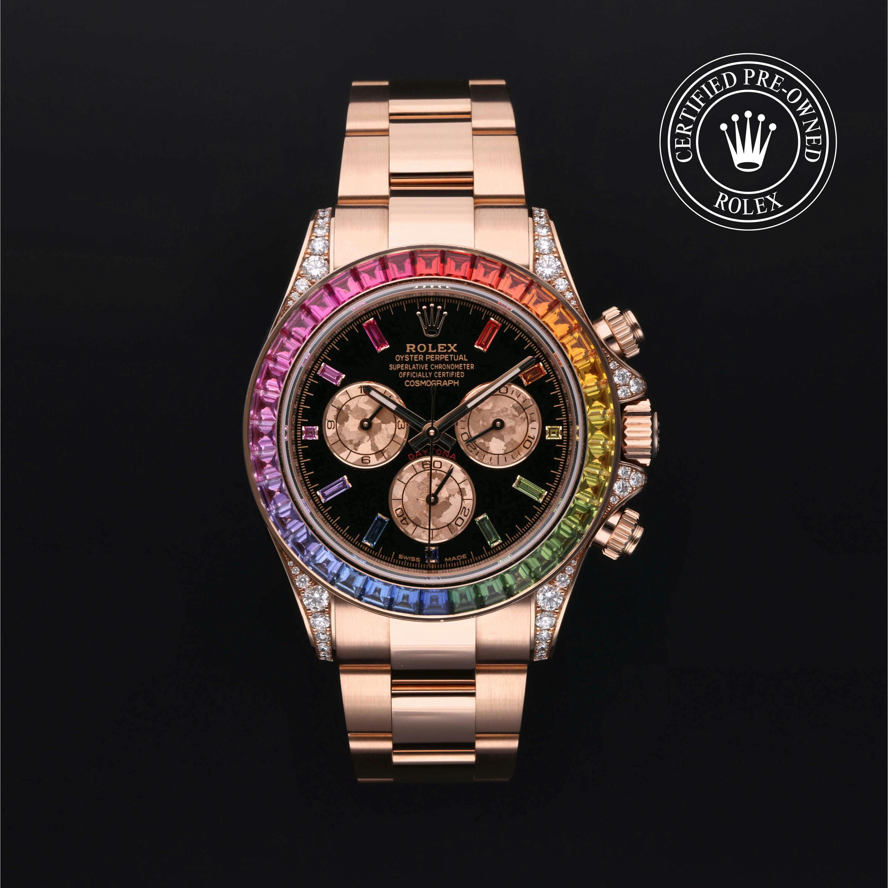 Rolex Certified Pre Owned Daytona 40mm in Rose Gold 116595RBOW