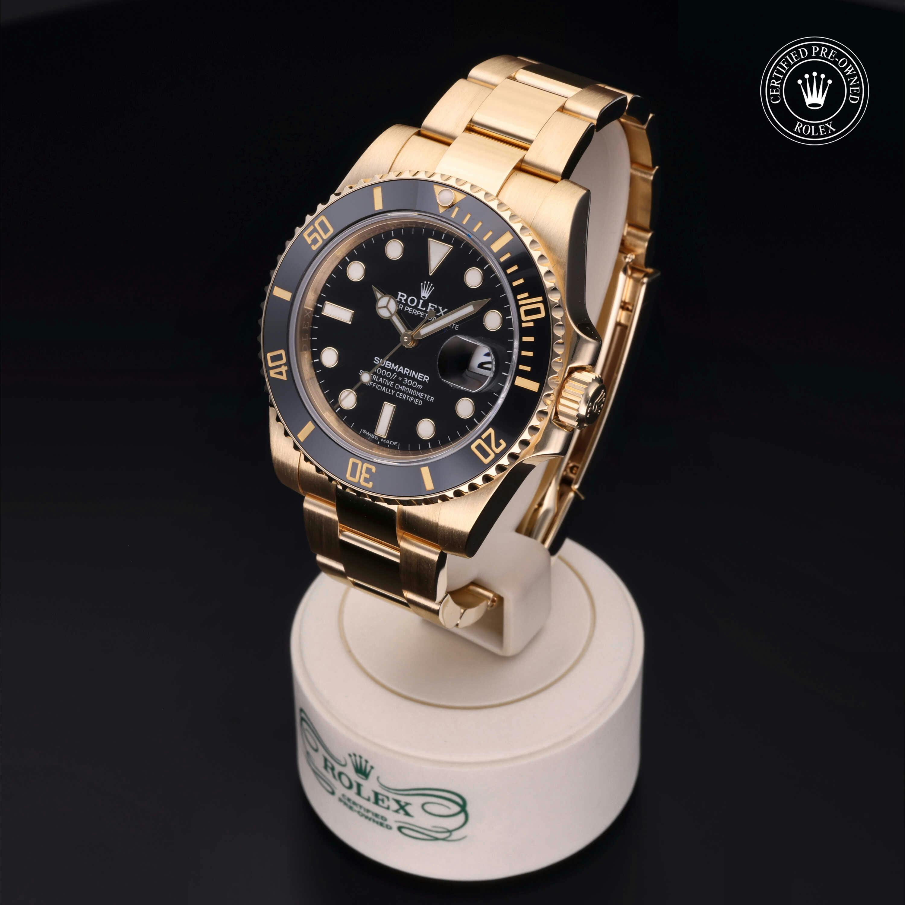 Rolex Certified Pre Owned Submariner 40mm in Yellow Gold 4818514