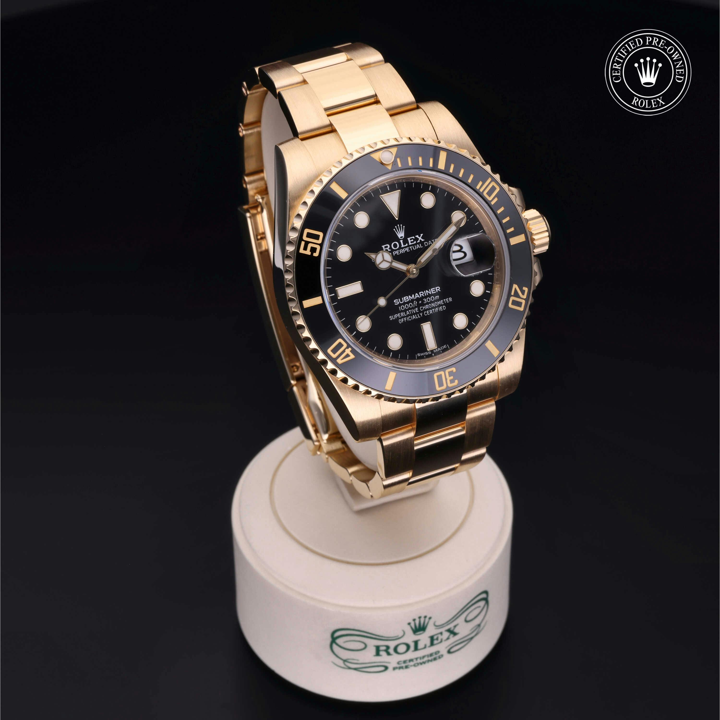 Rolex Certified Pre Owned Submariner 40mm in Yellow Gold 4818514