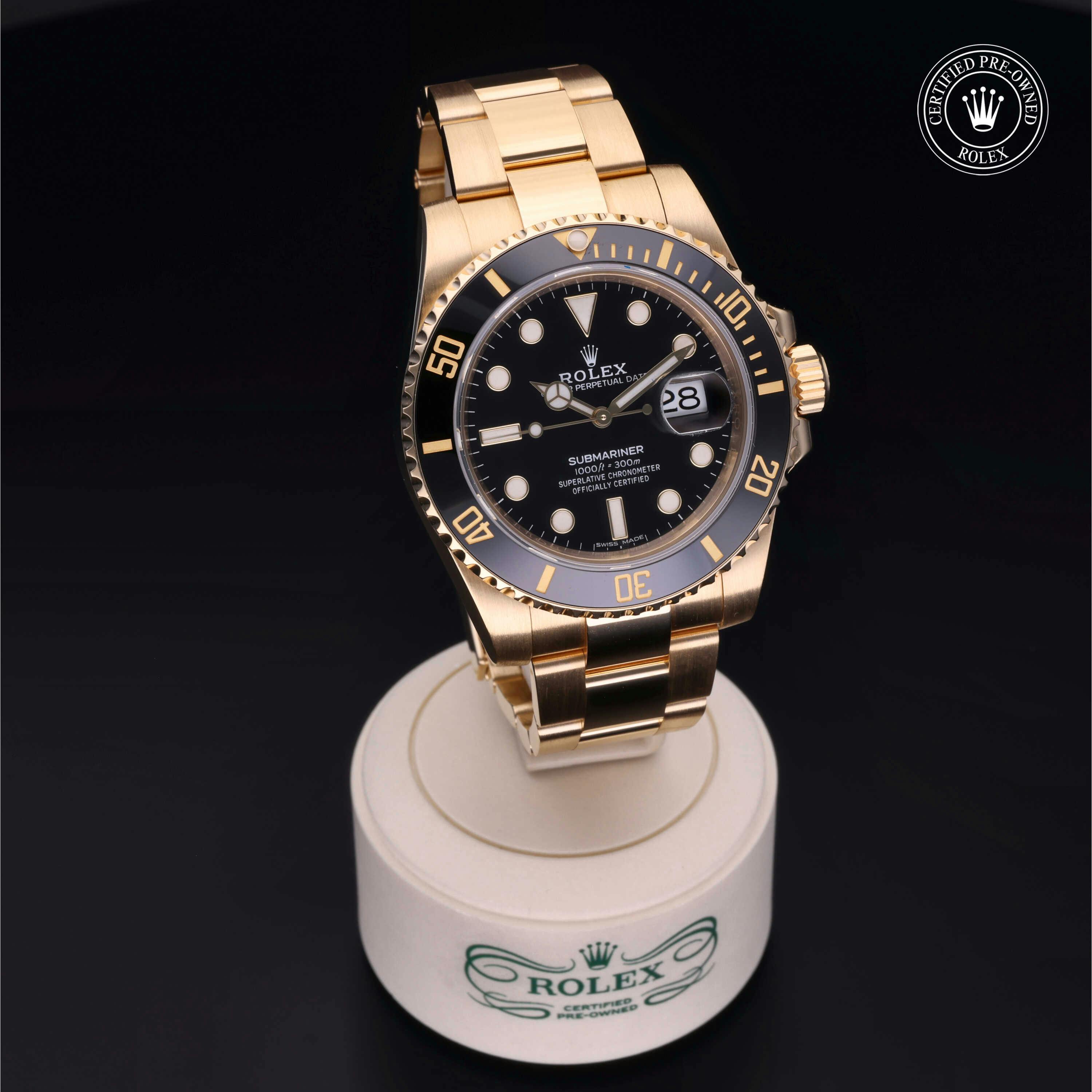 Rolex Certified Pre Owned Submariner 40mm in Yellow Gold 4818514