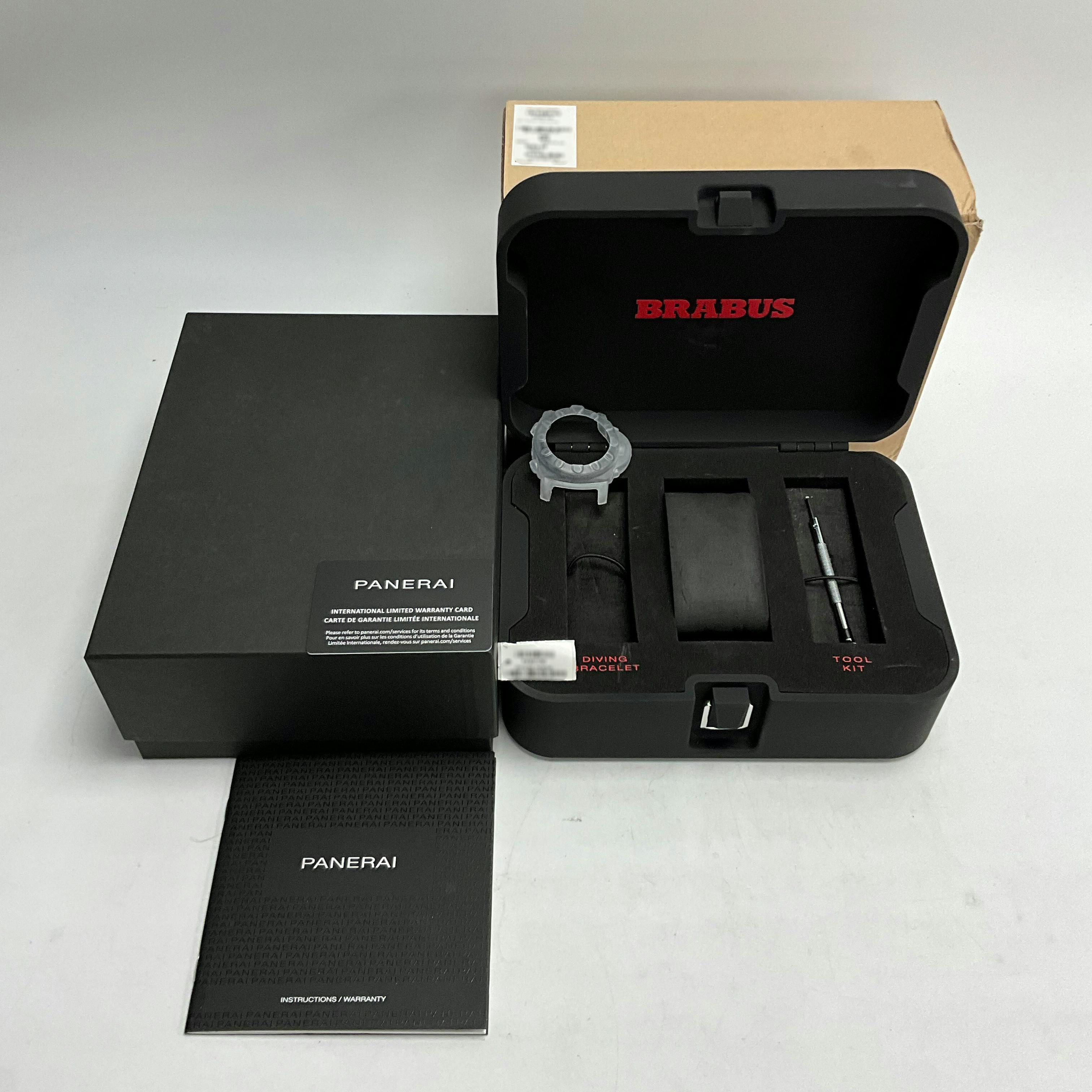 Pre Owned Panerai Submersible S Brabus Black Ops Edition Carbotech