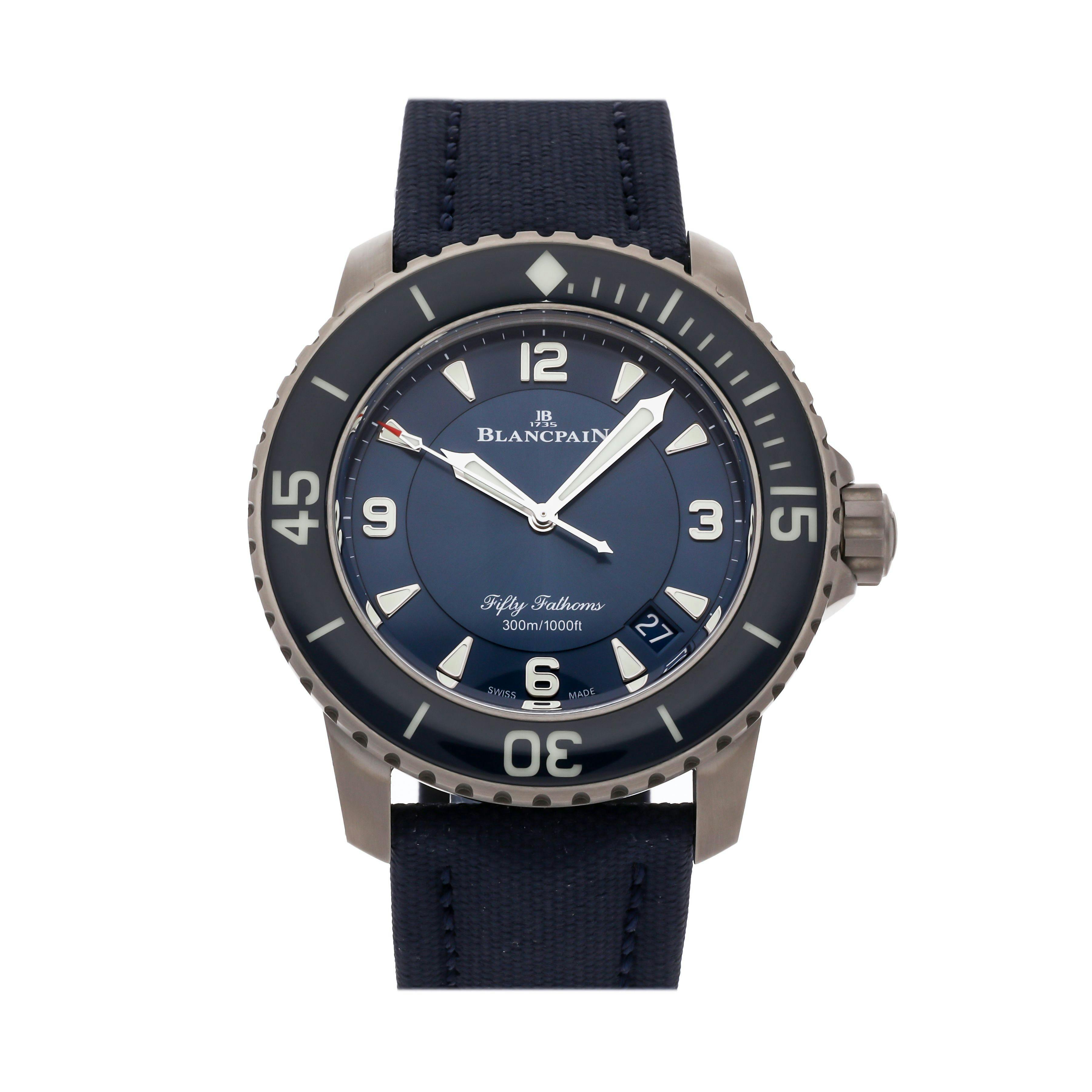 Pre Owned Blancpain Fifty Fathoms 5015 12B40 O52A WatchBox