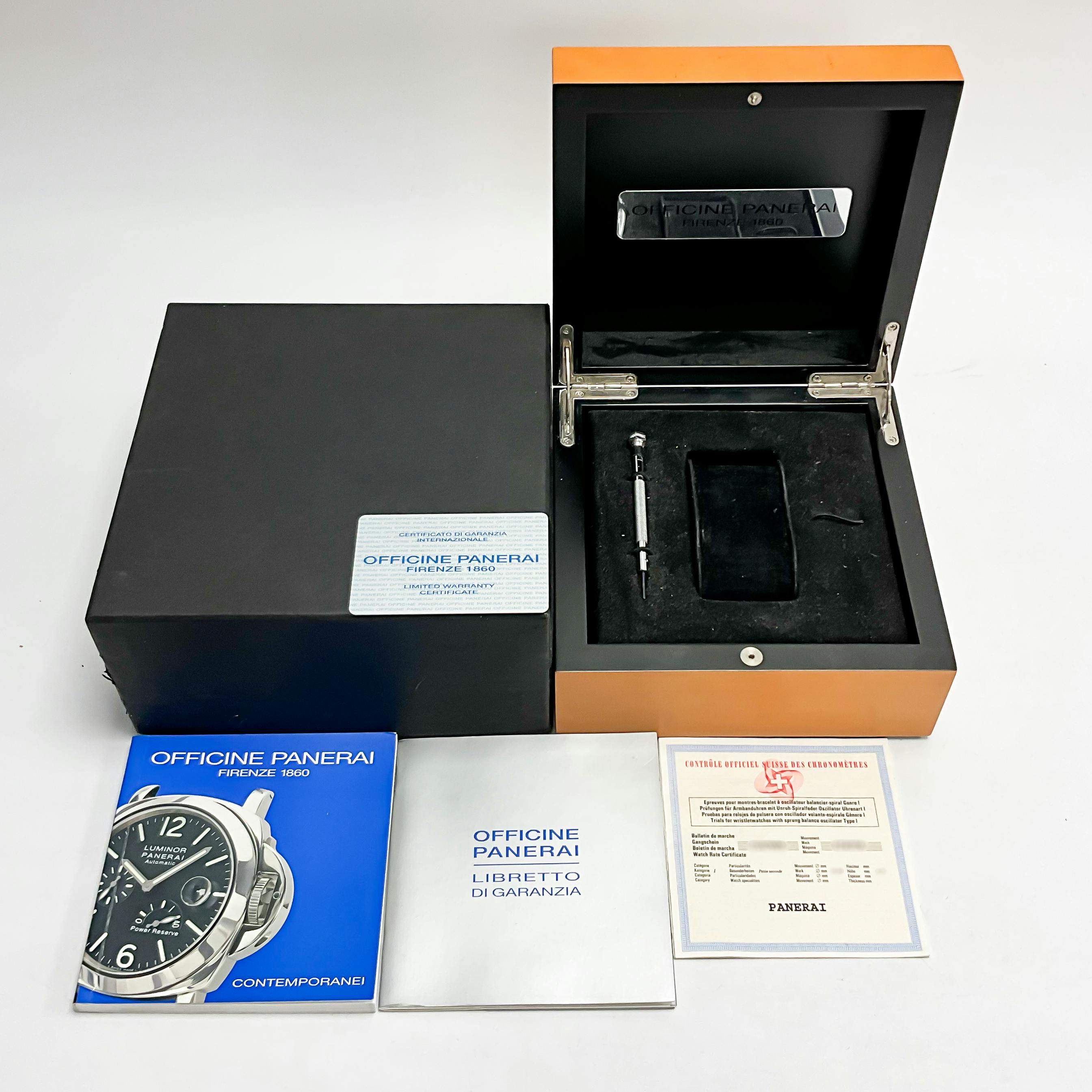 Pre Owned Panerai Luminor Marina Acciaio PAM 1 Govberg Jewelers