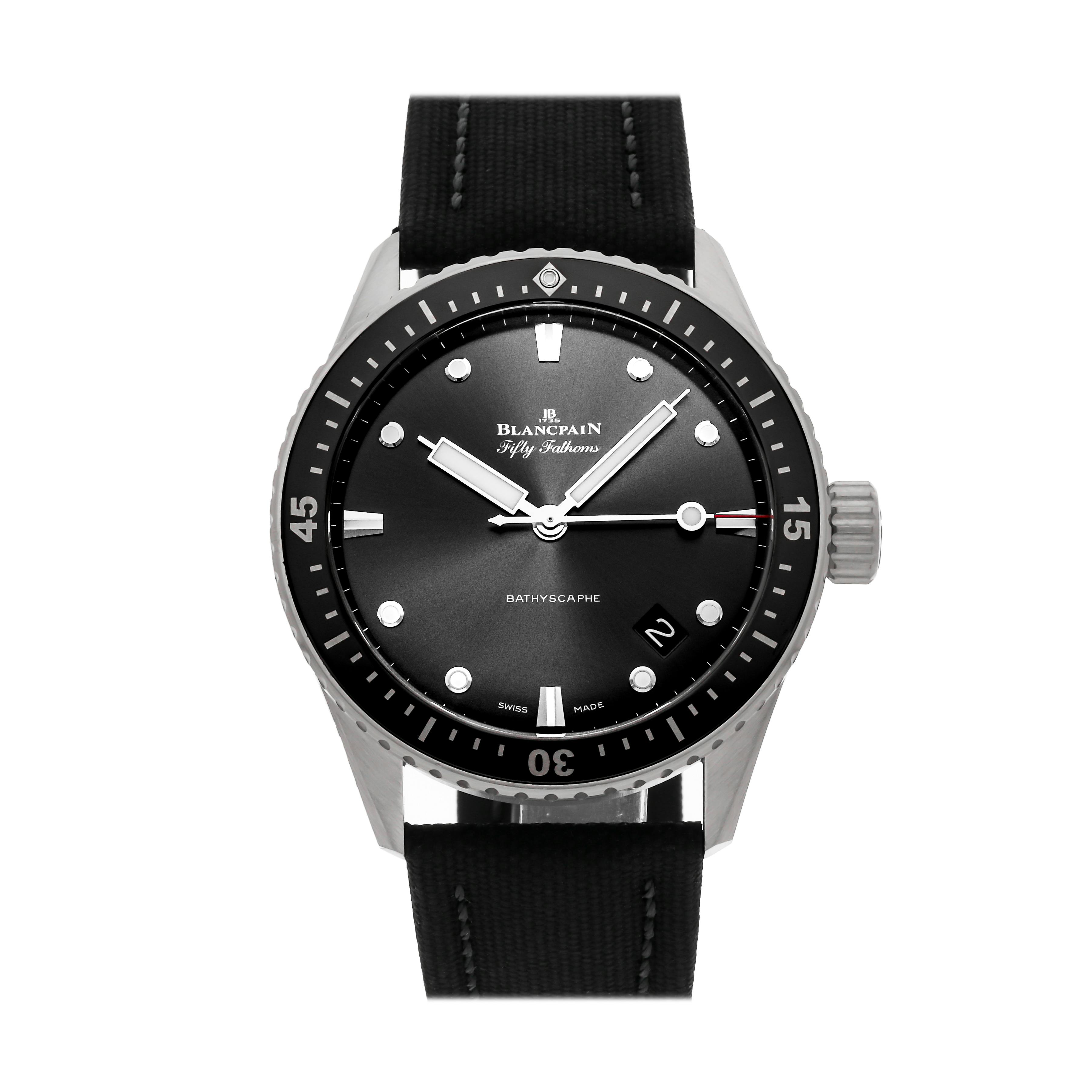 Pre Owned Blancpain Fifty Fathoms Bathyscaphe 5000 1110 NAKA