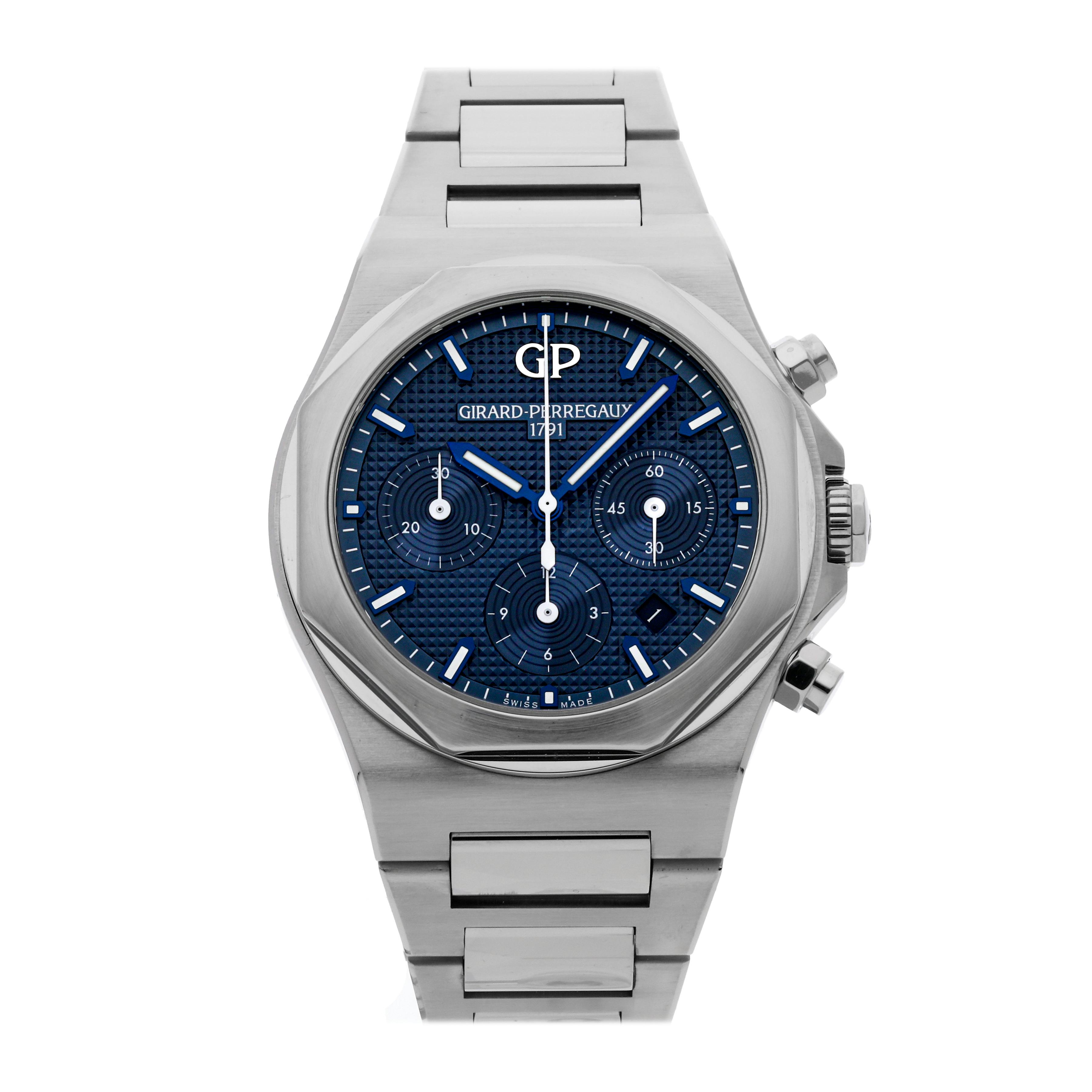 Pre Owned Girard Perregaux Laureato Chronograph 81020 11 431 11A