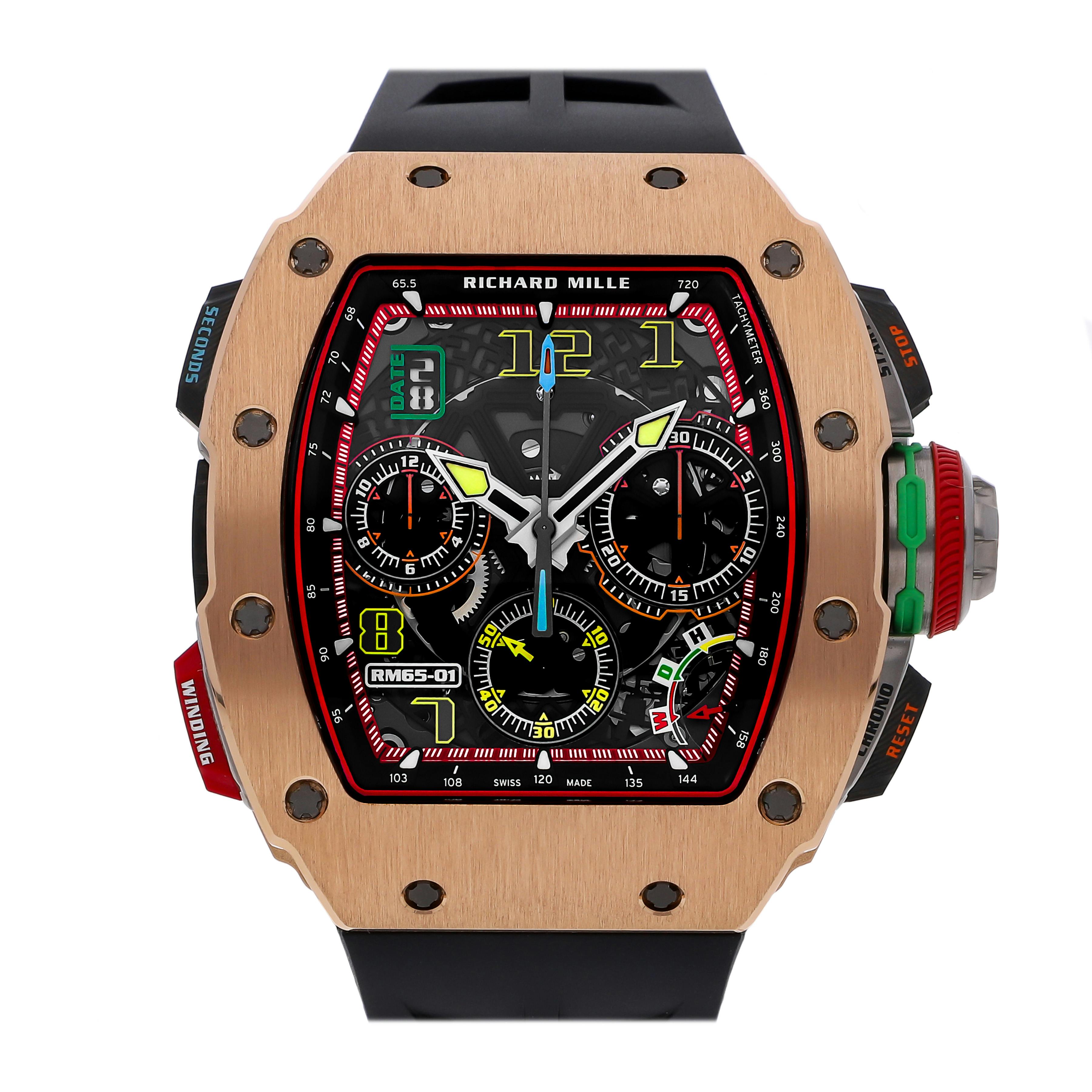 Pre Owned Richard Mille RM 65 01 Chronograph RM65 01 CA RG WatchBox