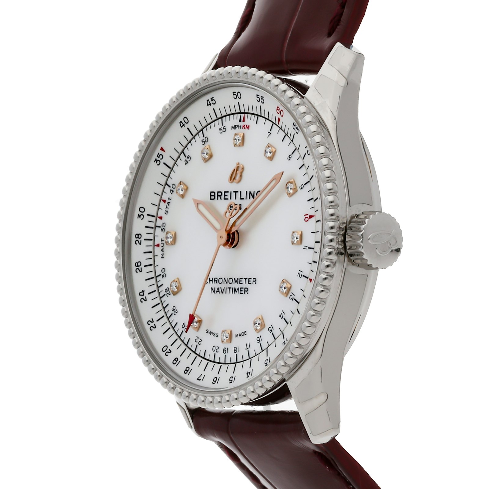 Navitimer Automatic Orologi Breitling Da Donna Breitling Navitimer  Automatico 35mm Acciaio Cinturino Donna Watch