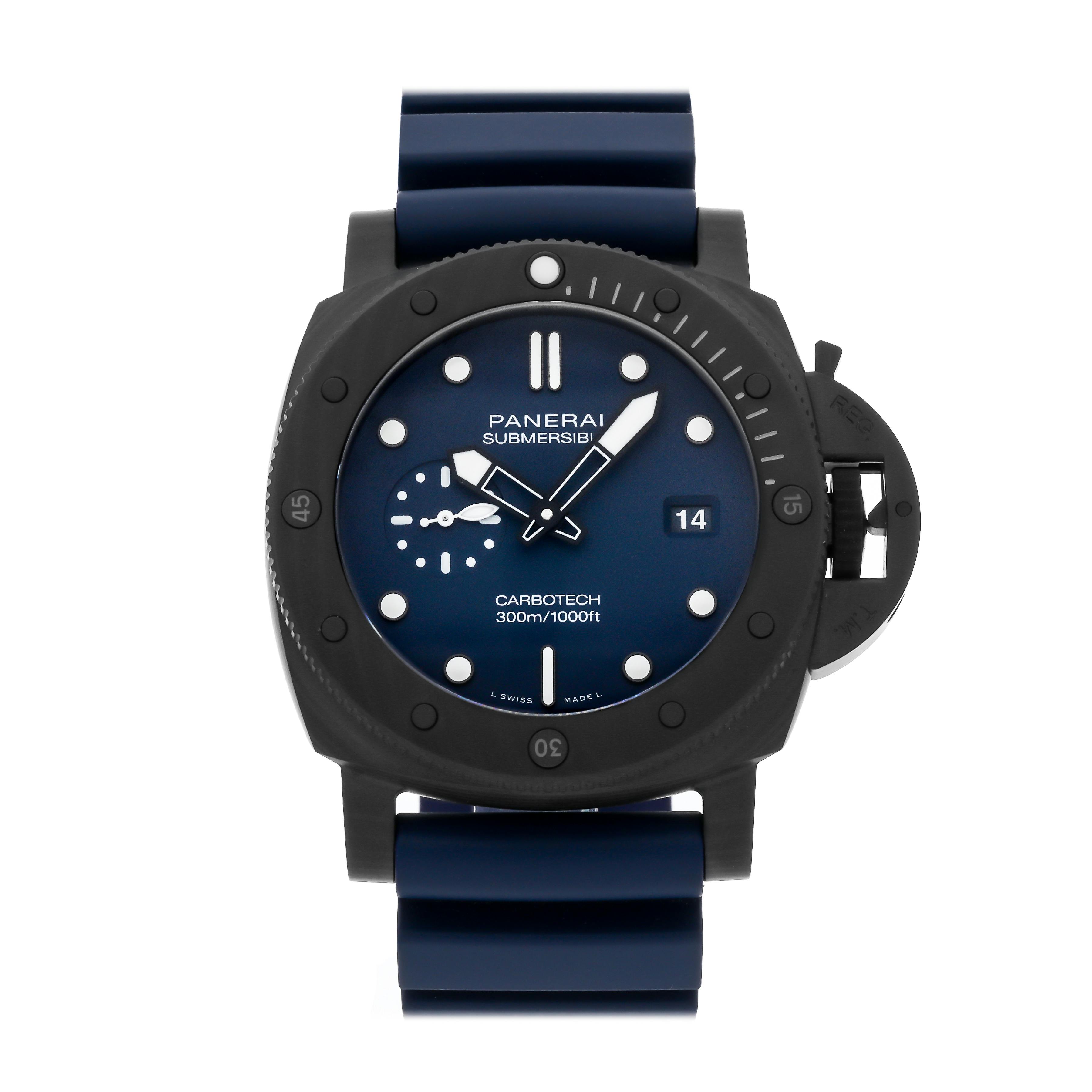 Pre Owned Panerai Submersible QuarantaQuattro Blu Abisso PAM 1232