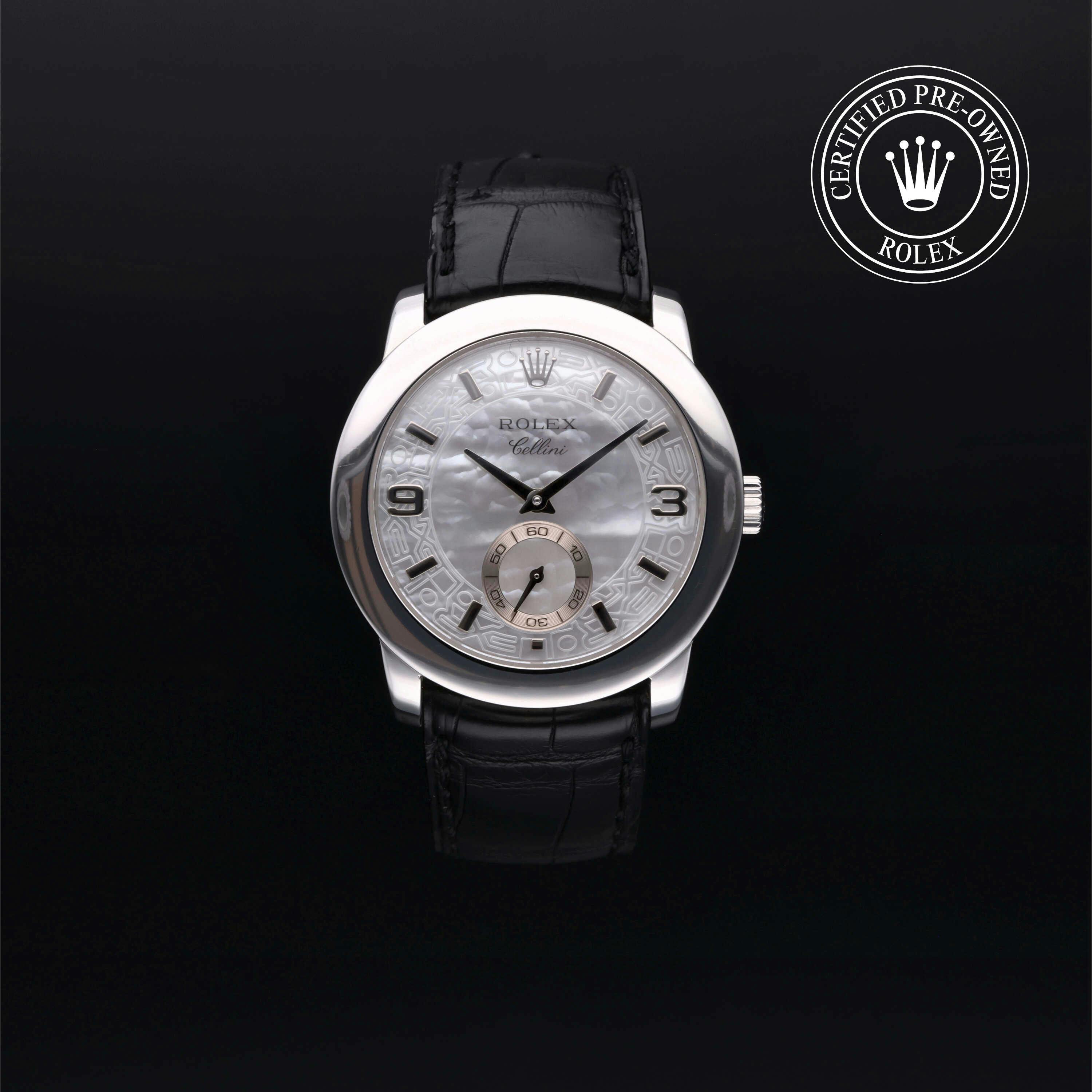 Rolex Certified Pre Owned Cellini 35mm in Platinum 5240 Govberg