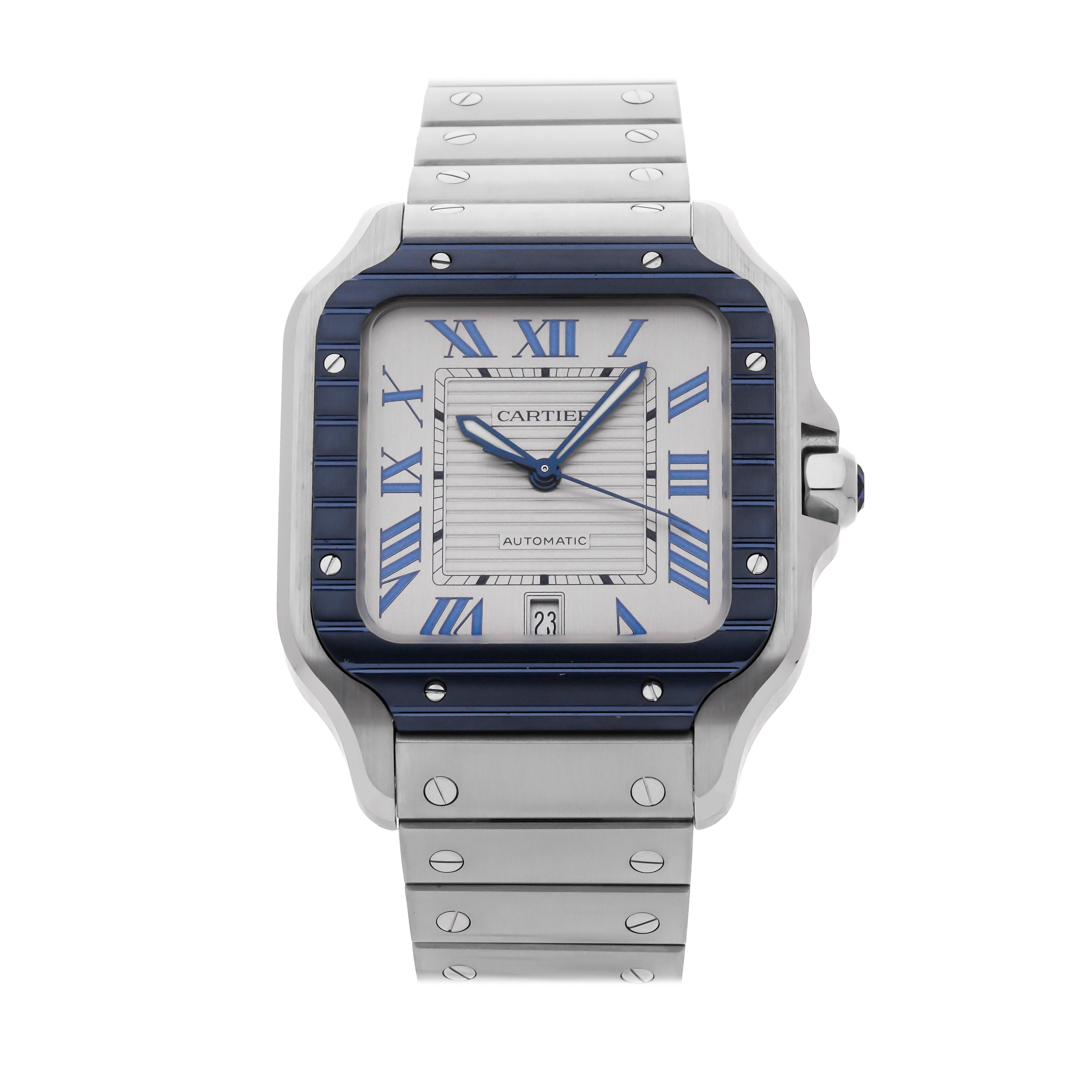 Cartier santos best sale mens used