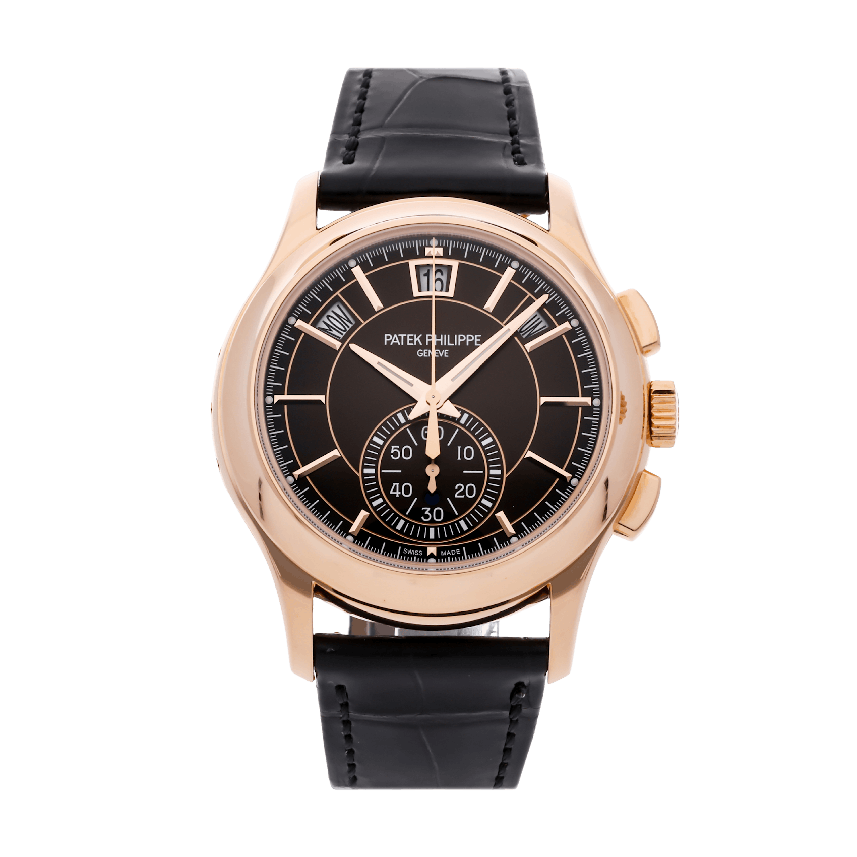 Vertical Pre-Owned Patek Philippe Complications Flyback Chronograph Annual Calendar 5905R-001