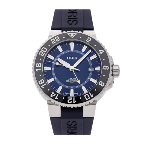 Vertical Pre-Owned Oris Aquis GMT Date 01 798 7754 4135-07 4 24 65EB